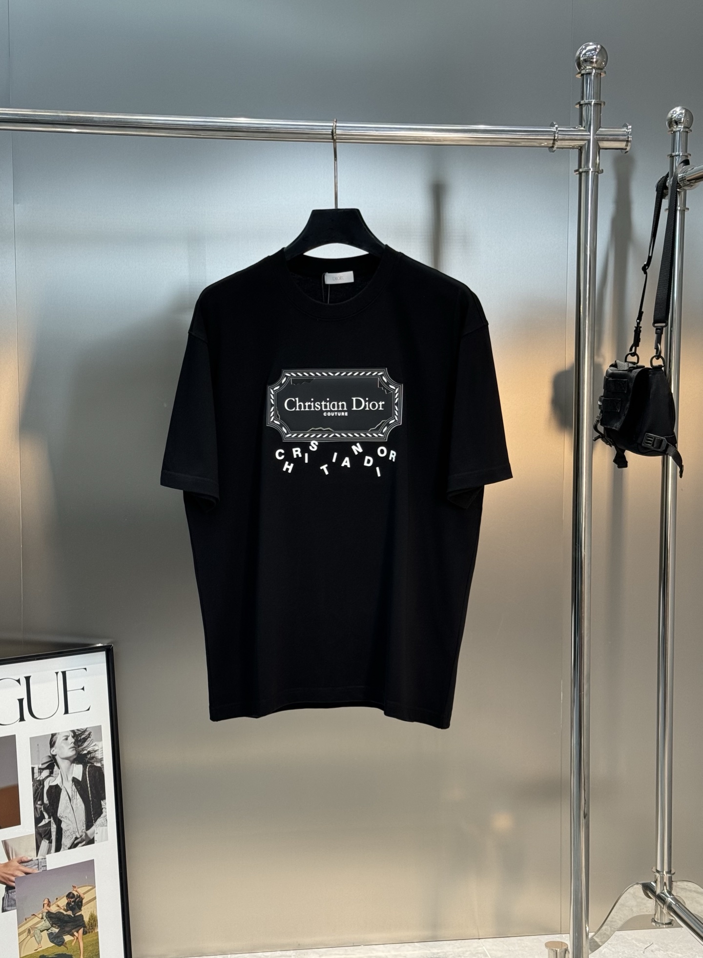 Dior*迪奥25s新款潮牌T恤.男女同款！经典刀片字母造型.立体烫画工艺.凸凹感视觉感受超前！悬垂感强