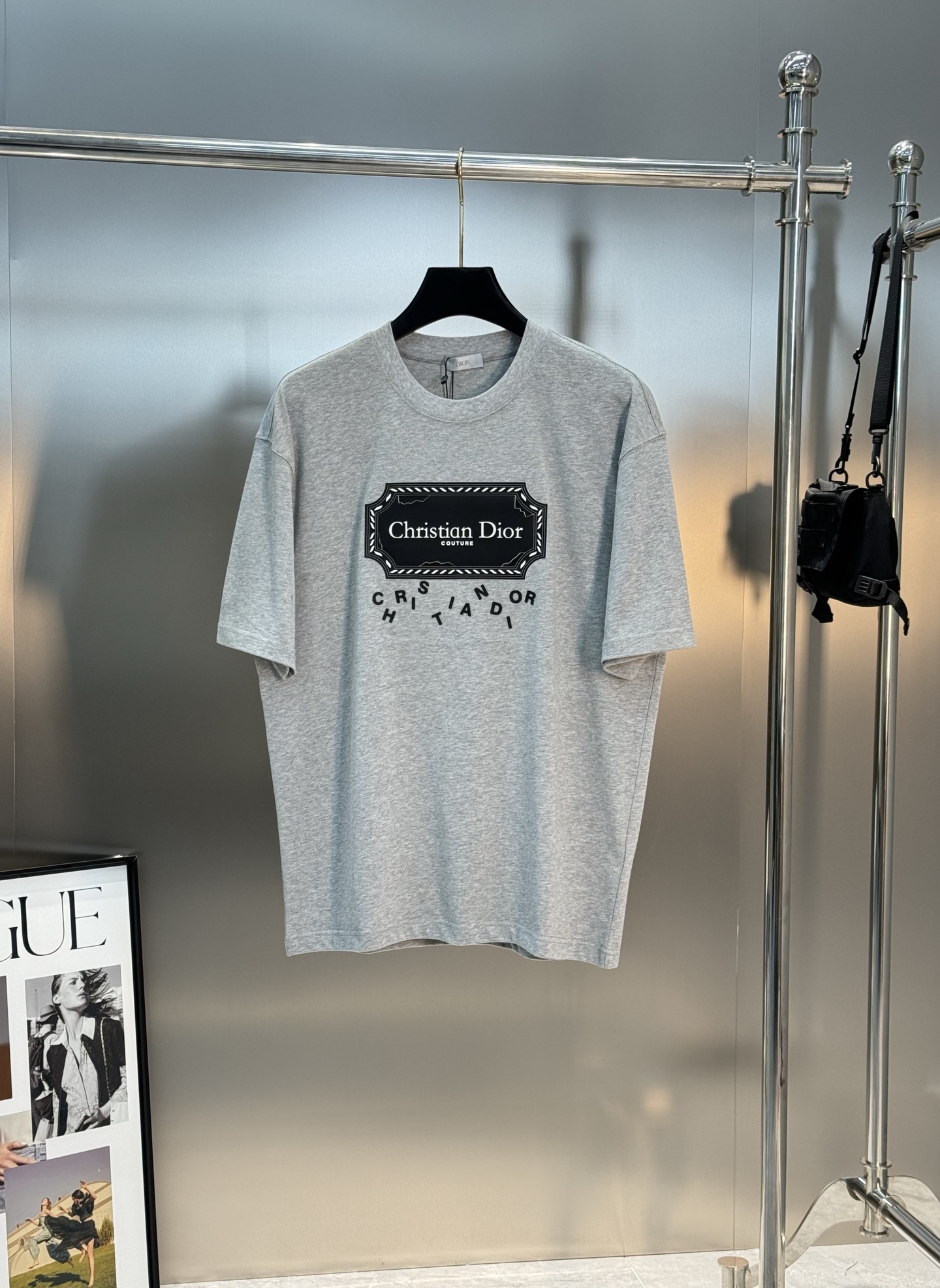 Dior*迪奥25s新款潮牌T恤.男女同款！经典刀片字母造型.立体烫画工艺.凸凹感视觉感受超前！悬垂感强