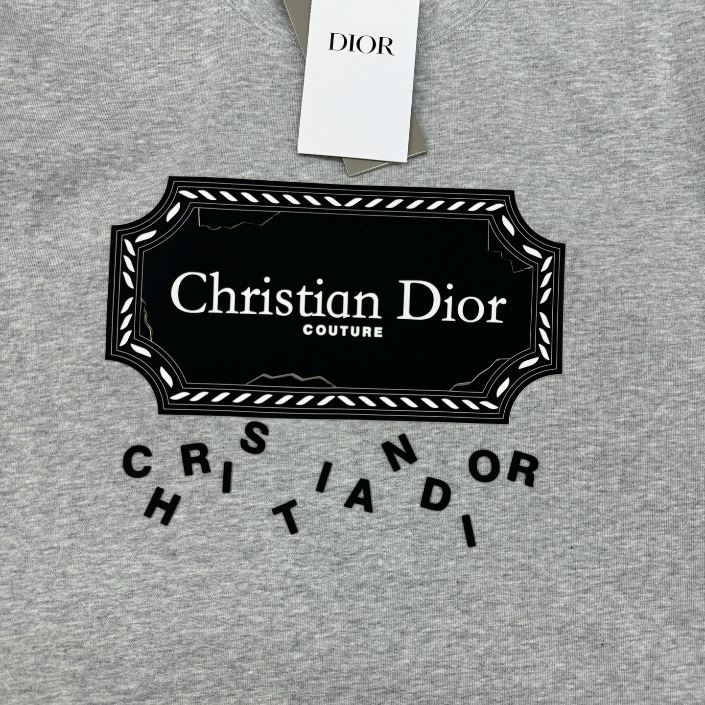 Dior*迪奥25s新款潮牌T恤.男女同款！经典刀片字母造型.立体烫画工艺.凸凹感视觉感受超前！悬垂感强