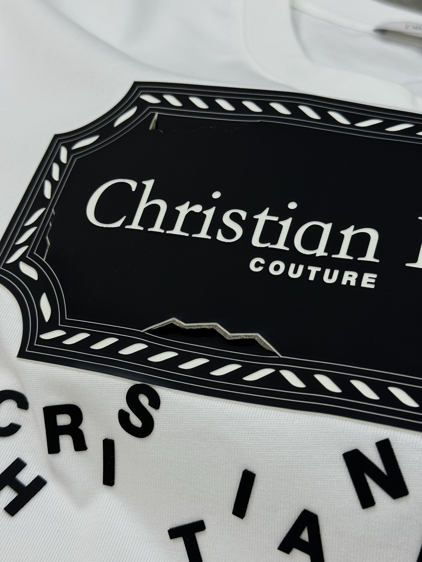 Dior*迪奥25s新款潮牌T恤.男女同款！经典刀片字母造型.立体烫画工艺.凸凹感视觉感受超前！悬垂感强