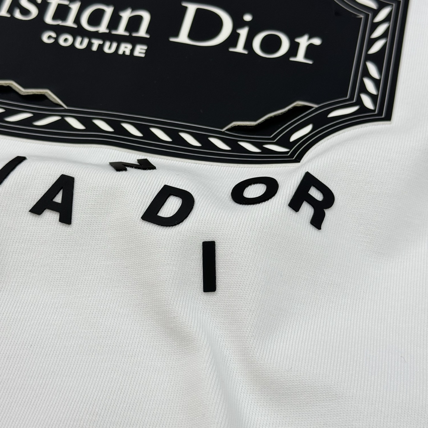 Dior*迪奥25s新款潮牌T恤.男女同款！经典刀片字母造型.立体烫画工艺.凸凹感视觉感受超前！悬垂感强