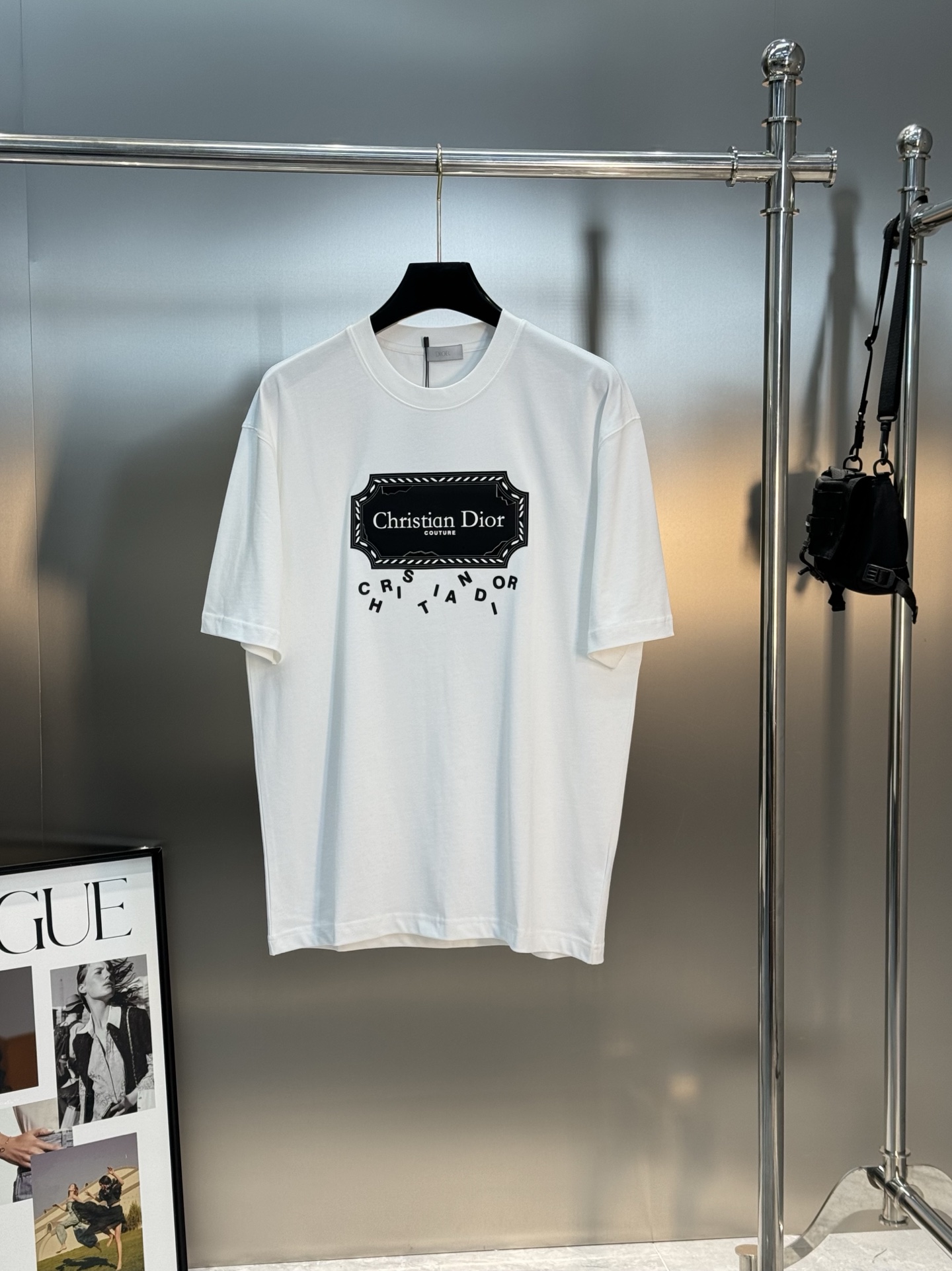 Dior*迪奥25s新款潮牌T恤.男女同款！经典刀片字母造型.立体烫画工艺.凸凹感视觉感受超前！悬垂感强
