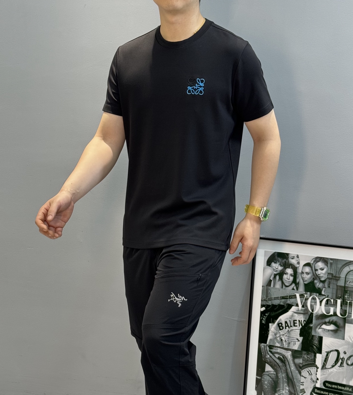 LOEW*E罗意威24m5s新品莫代尔T恤.原单推荐！新色系.基础款绣花品牌图形.简单高级.辨识度颇具鲜