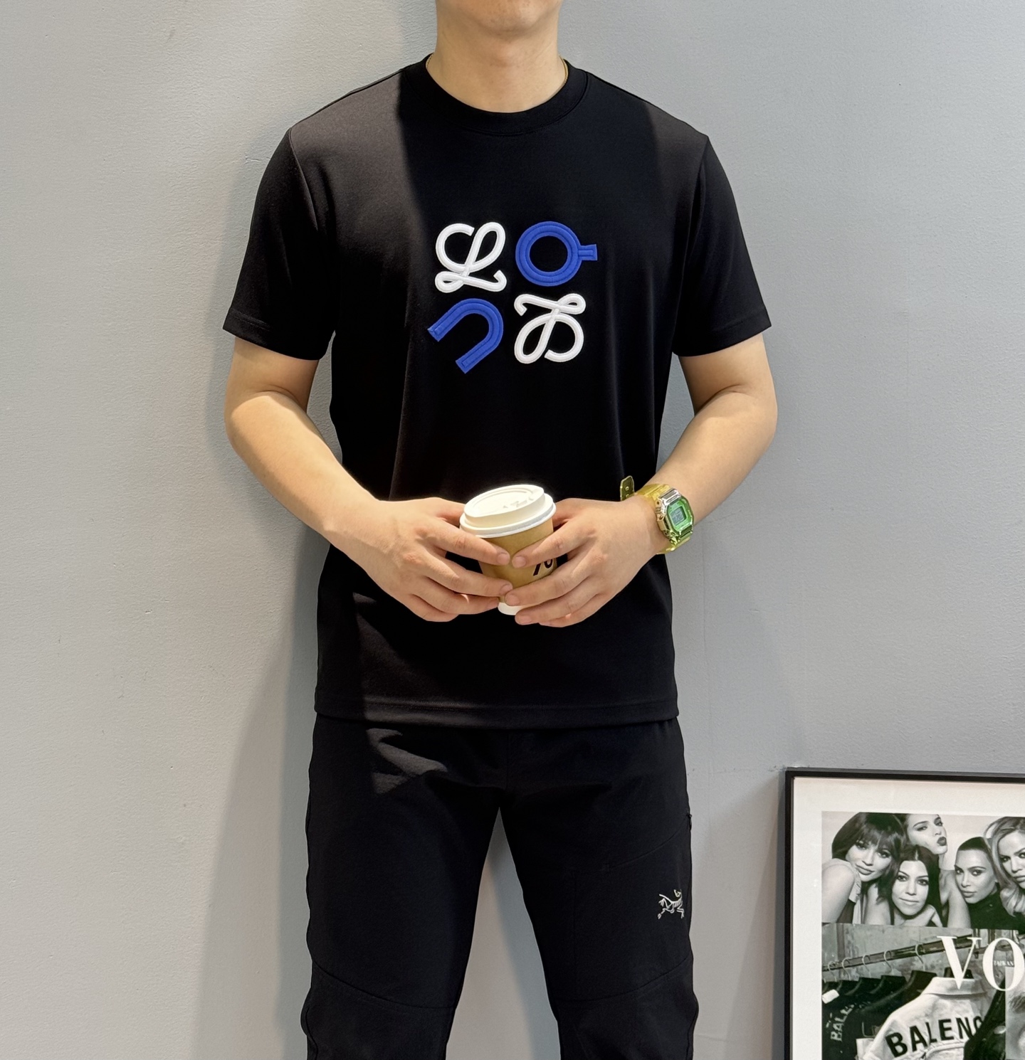 Loewe罗意威莫代尔新款T恤.原单品质！最新品牌标志性logo刺绣造型工艺.无可挑剔！简单高级.日常服