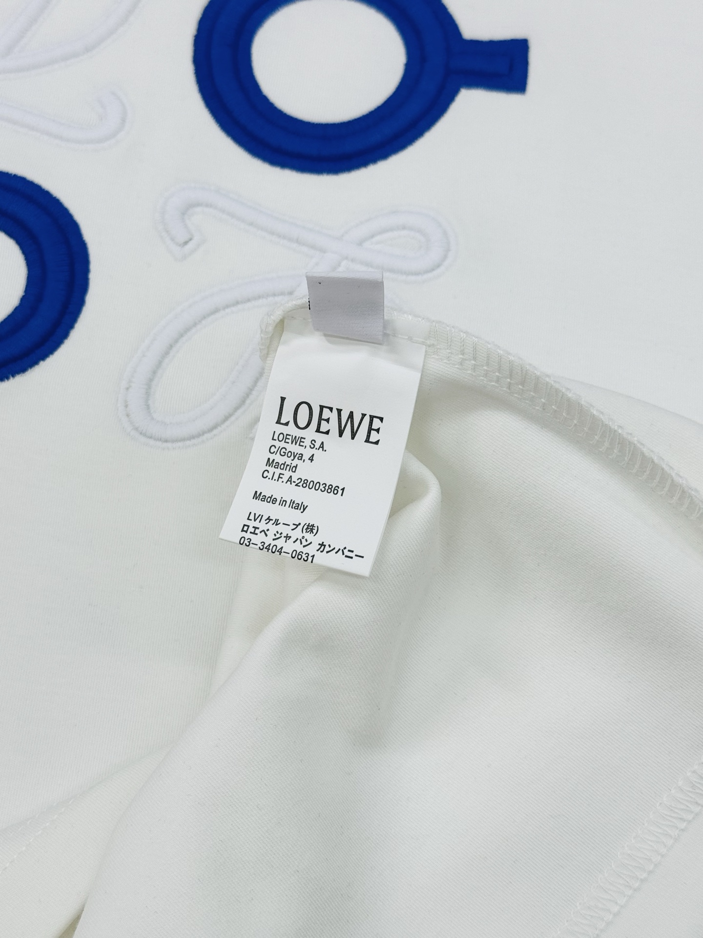 Loewe罗意威莫代尔新款T恤.原单品质！最新品牌标志性logo刺绣造型工艺.无可挑剔！简单高级.日常服