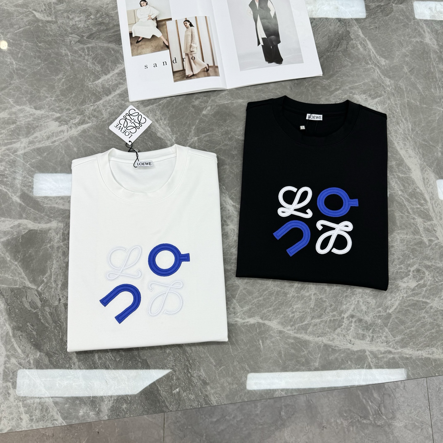 Loewe罗意威莫代尔新款T恤.原单品质！最新品牌标志性logo刺绣造型工艺.无可挑剔！简单高级.日常服