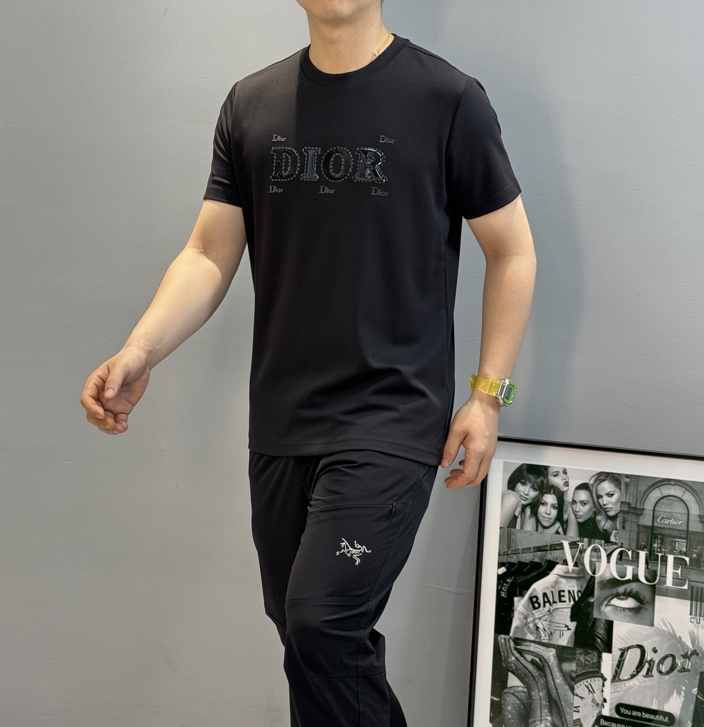 Dior迪奥25s新款莫代尔短袖T恤.焕新升级百搭基础款，贸易公司出品！！甄选优质有机300g莫代尔棉面