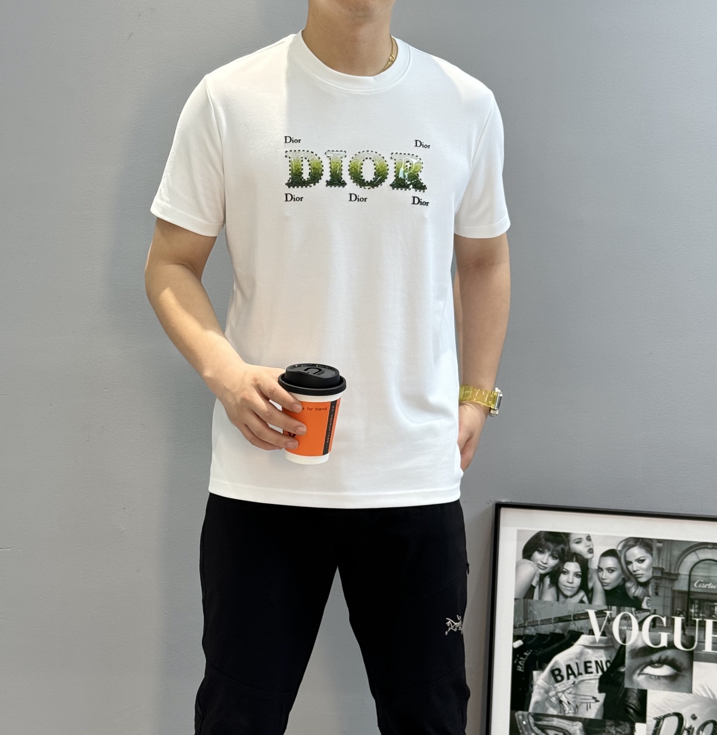 Dior迪奥25s新款莫代尔短袖T恤.焕新升级百搭基础款，贸易公司出品！！甄选优质有机300g莫代尔棉面