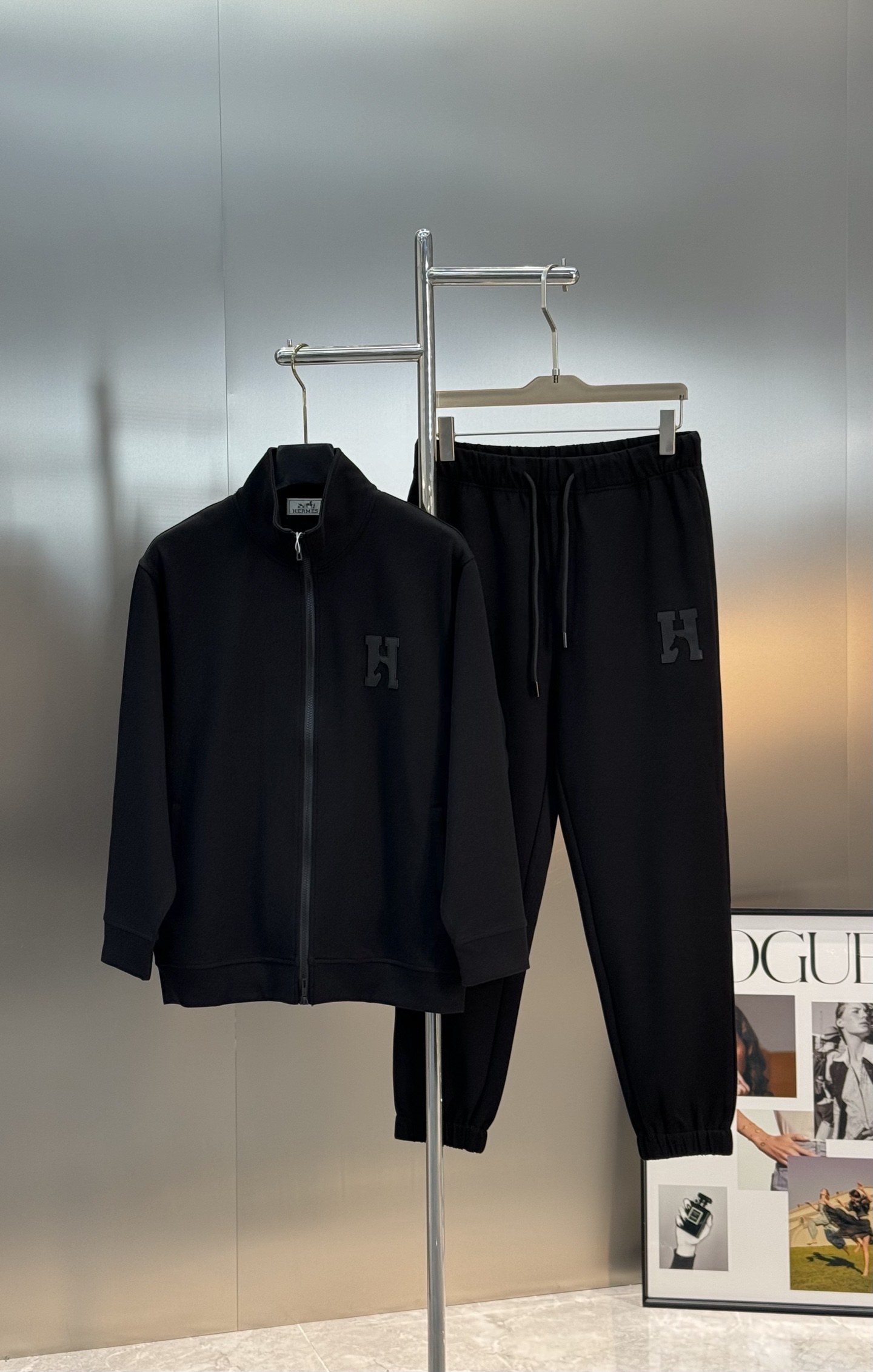 Hermes Inspired Silk Blend Tracksuit: Fashionable & Comfortable Loungewear Set 3 i1755845166340 6838 0 1