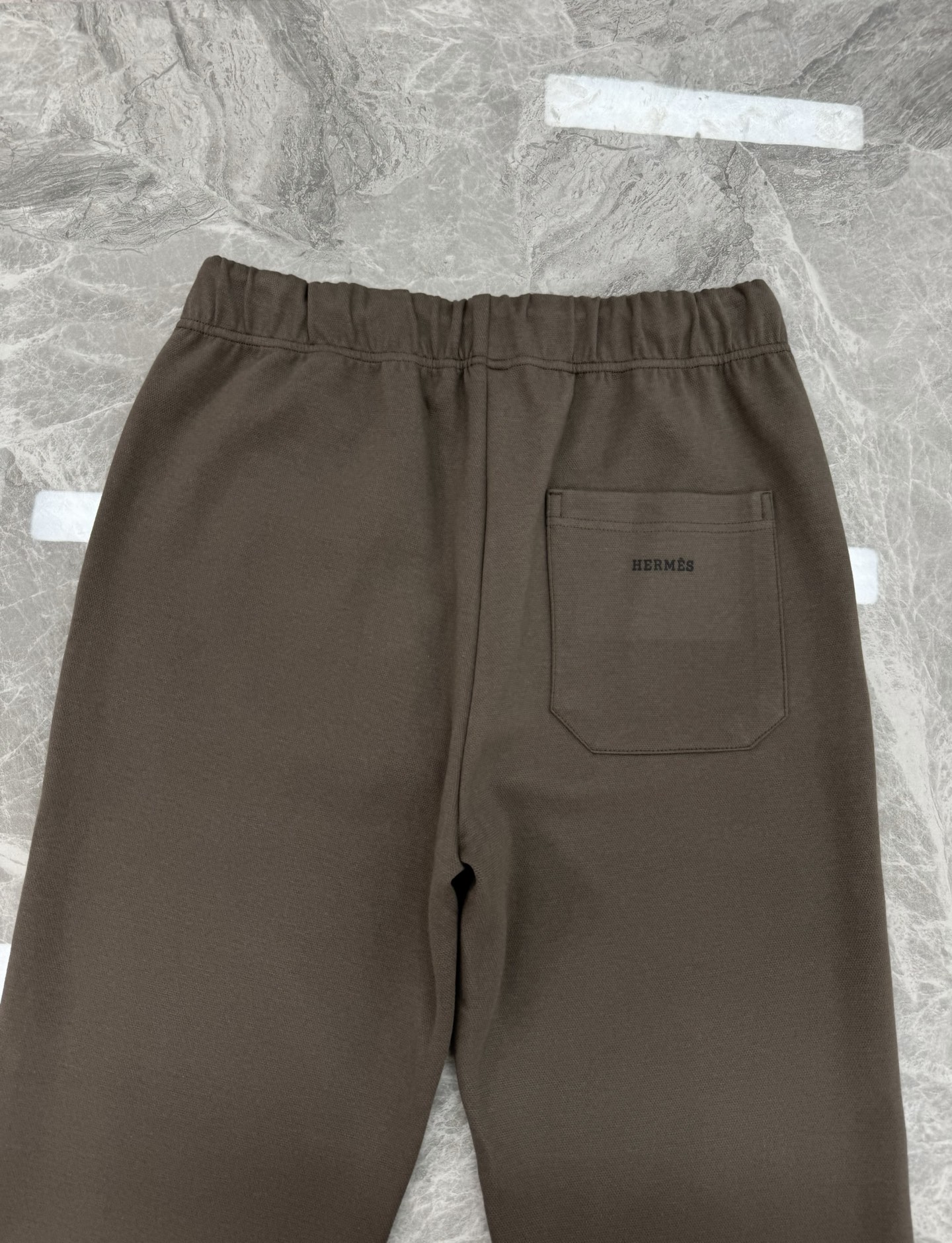 HERMES 25s Casual Tencel Set: Unisex Sportswear with H Leather Logo 8 i1755845204494 9086 0 9