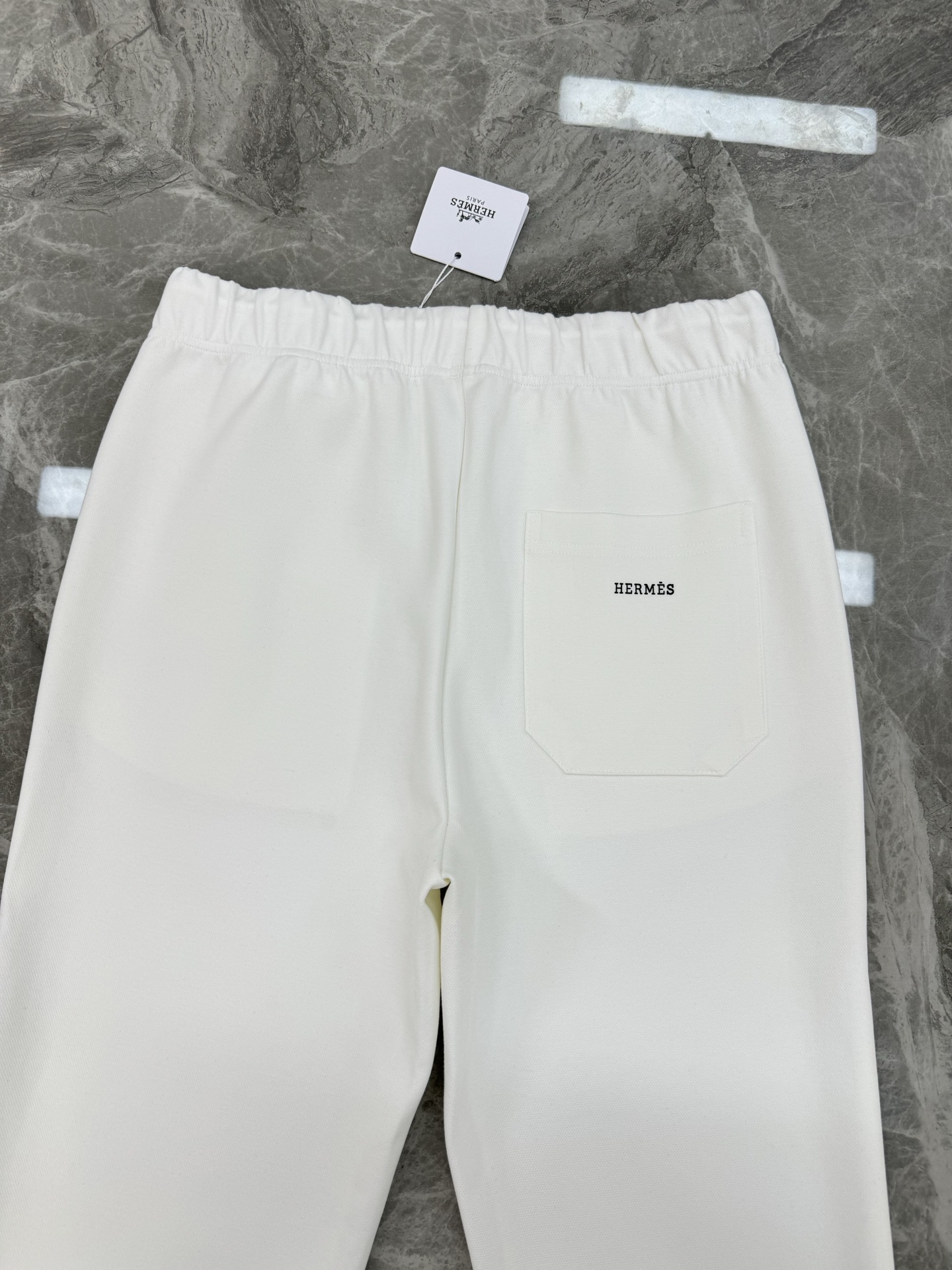 HERMES 25S New Casual Tencel Suit: Unisex Sportswear with H Leather Logo 7 i1755845246612 7370 0 8