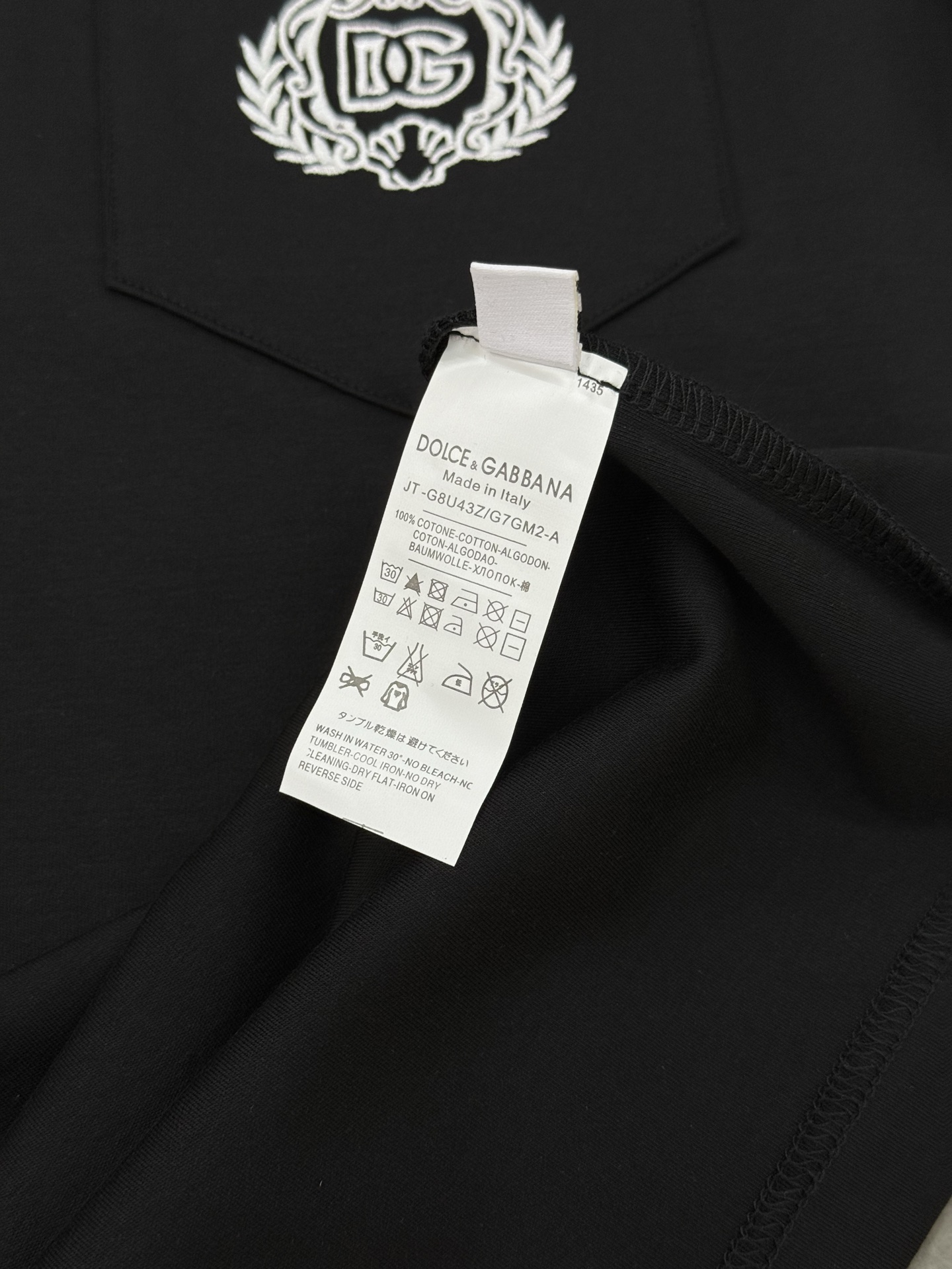 D&G*杜嘉班-纳25s男士莫代尔圆领短袖.原单推荐！优选300g莫代尔棉.婴儿的触碰感觉，入手必定回购