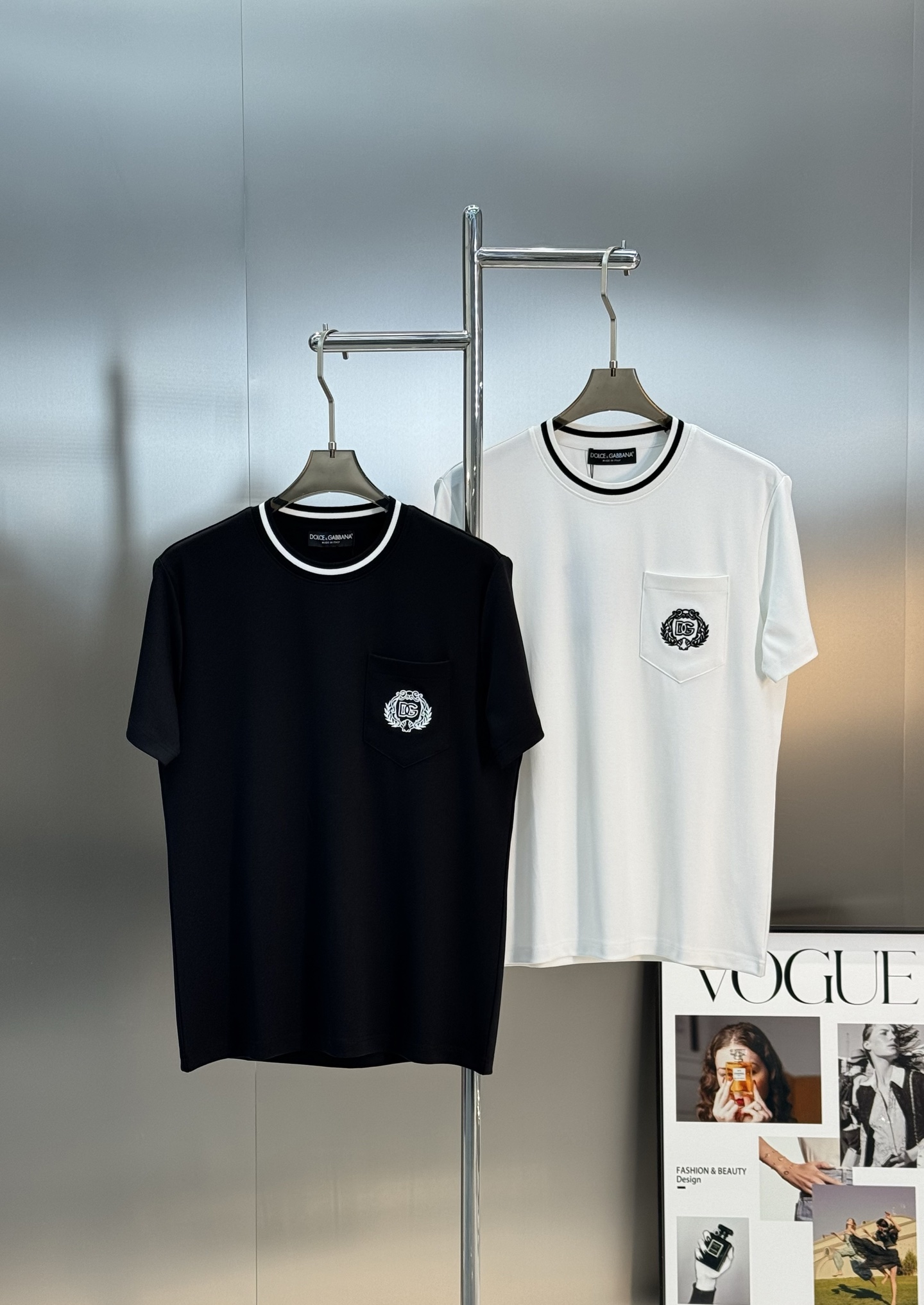 D&G*杜嘉班-纳25s男士莫代尔圆领短袖.原单推荐！优选300g莫代尔棉.婴儿的触碰感觉，入手必定回购