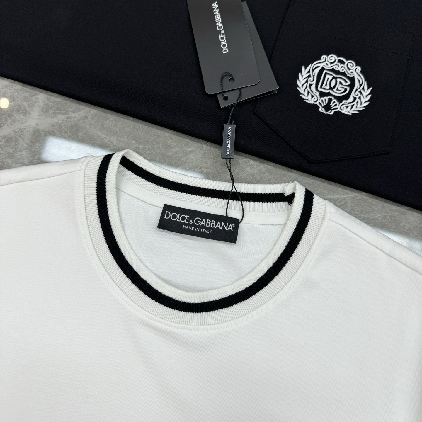 D&G*杜嘉班-纳25s男士莫代尔圆领短袖.原单推荐！优选300g莫代尔棉.婴儿的触碰感觉，入手必定回购