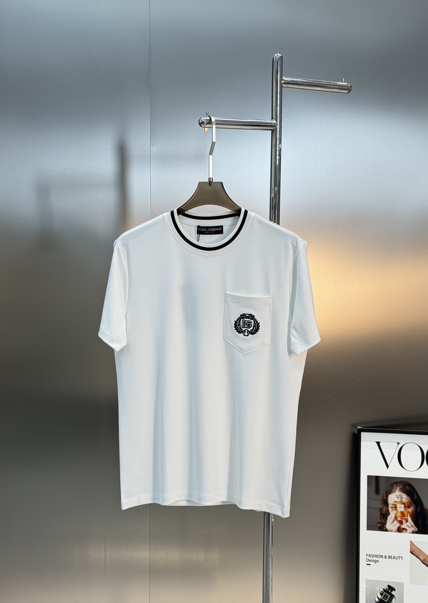 D&G*杜嘉班-纳25s男士莫代尔圆领短袖.原单推荐！优选300g莫代尔棉.婴儿的触碰感觉，入手必定回购