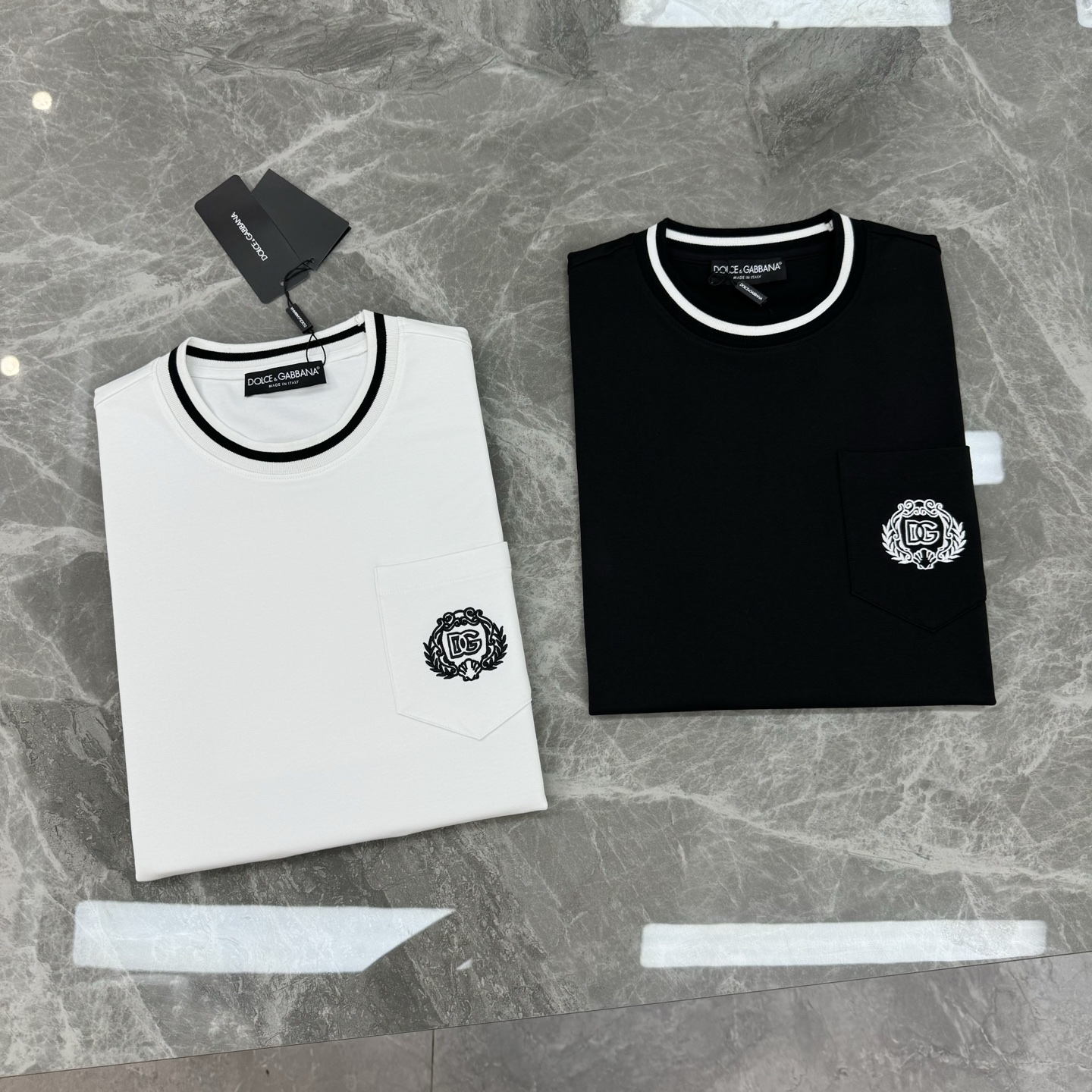 D&G*杜嘉班-纳25s男士莫代尔圆领短袖.原单推荐！优选300g莫代尔棉.婴儿的触碰感觉，入手必定回购