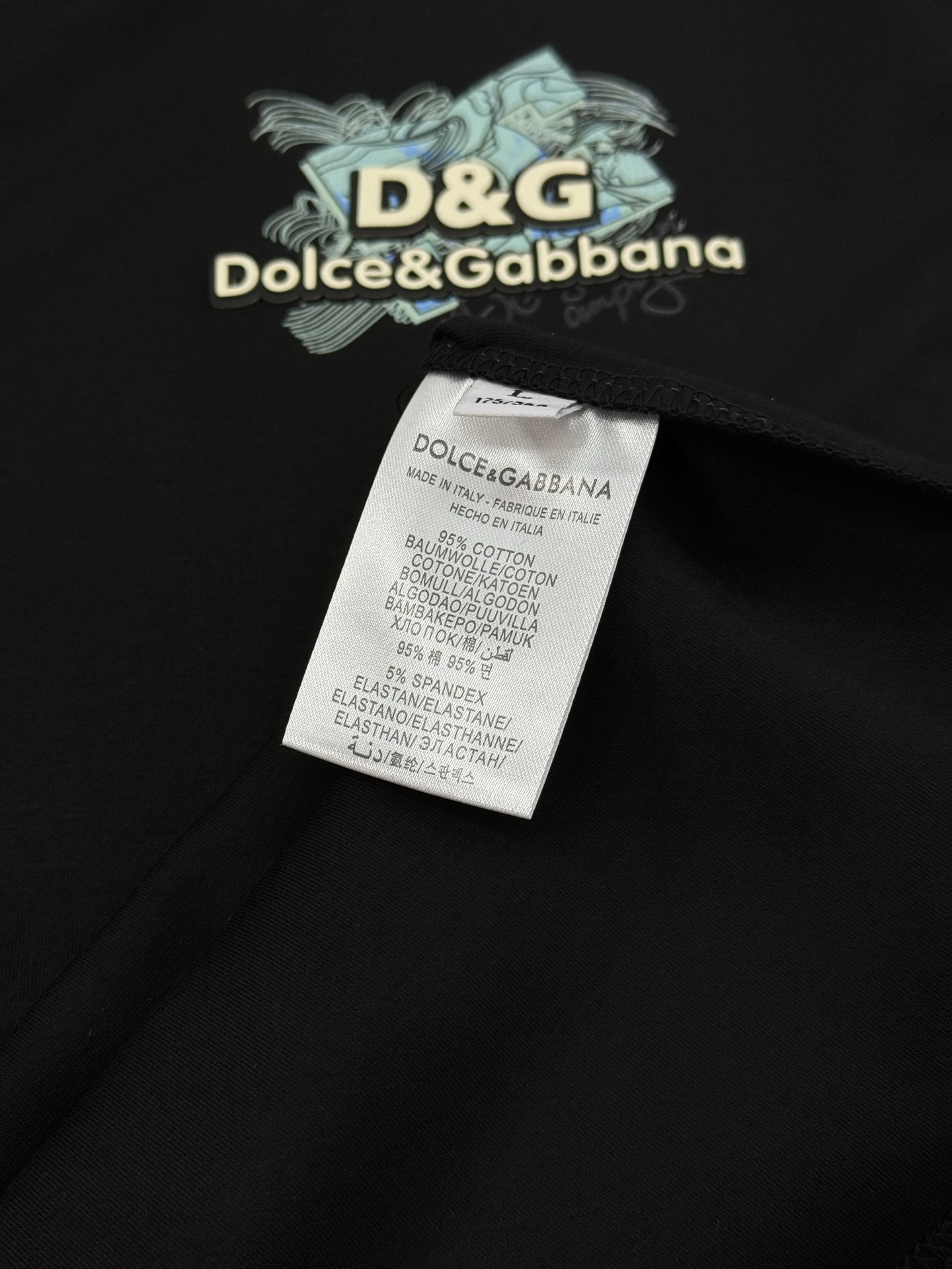 D&G*杜嘉班纳25s新品男士莫代尔圆领短袖.经典基础款推荐！优选300g莫代尔棉.婴儿的触碰感觉，入手