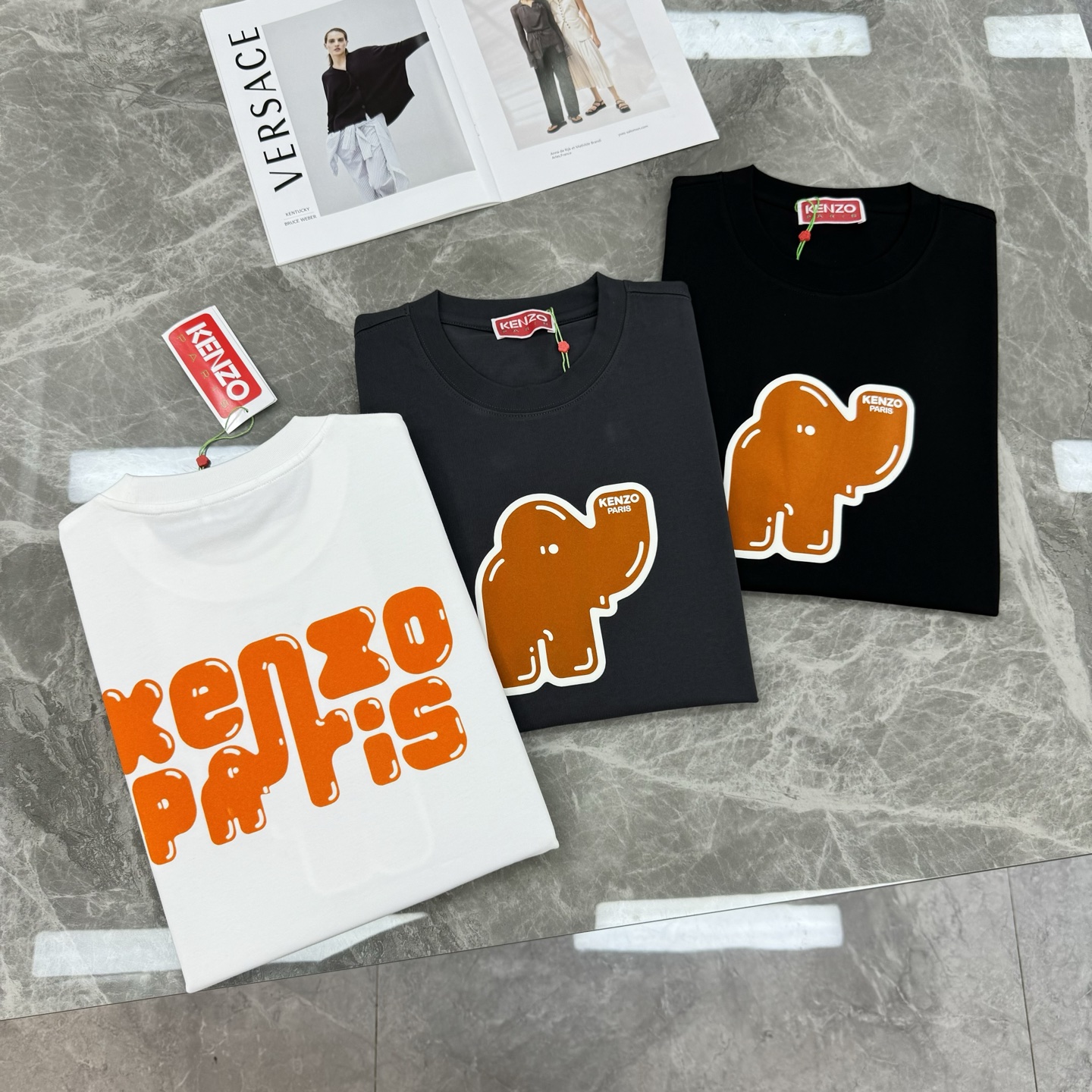 KENZ*高田*三2025新品T恤.男女同款～最新短袖T恤，传承经典著作改良后的新品更加的具有立体感官，