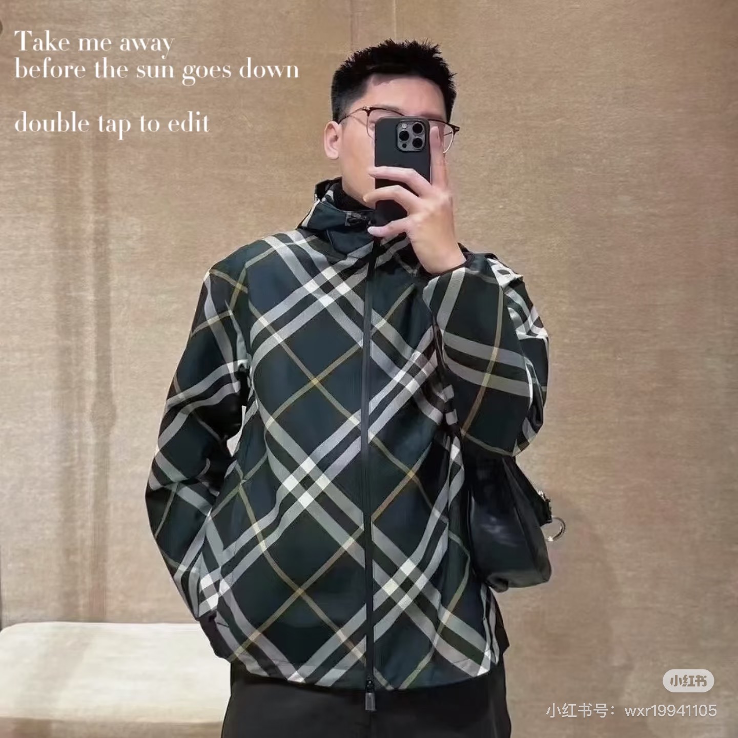 BBR*巴宝莉25s秋冬新品棉服外套！小红书同步.连帽款式.经典格子著称.原版开发1：1还原。精湛的菱形