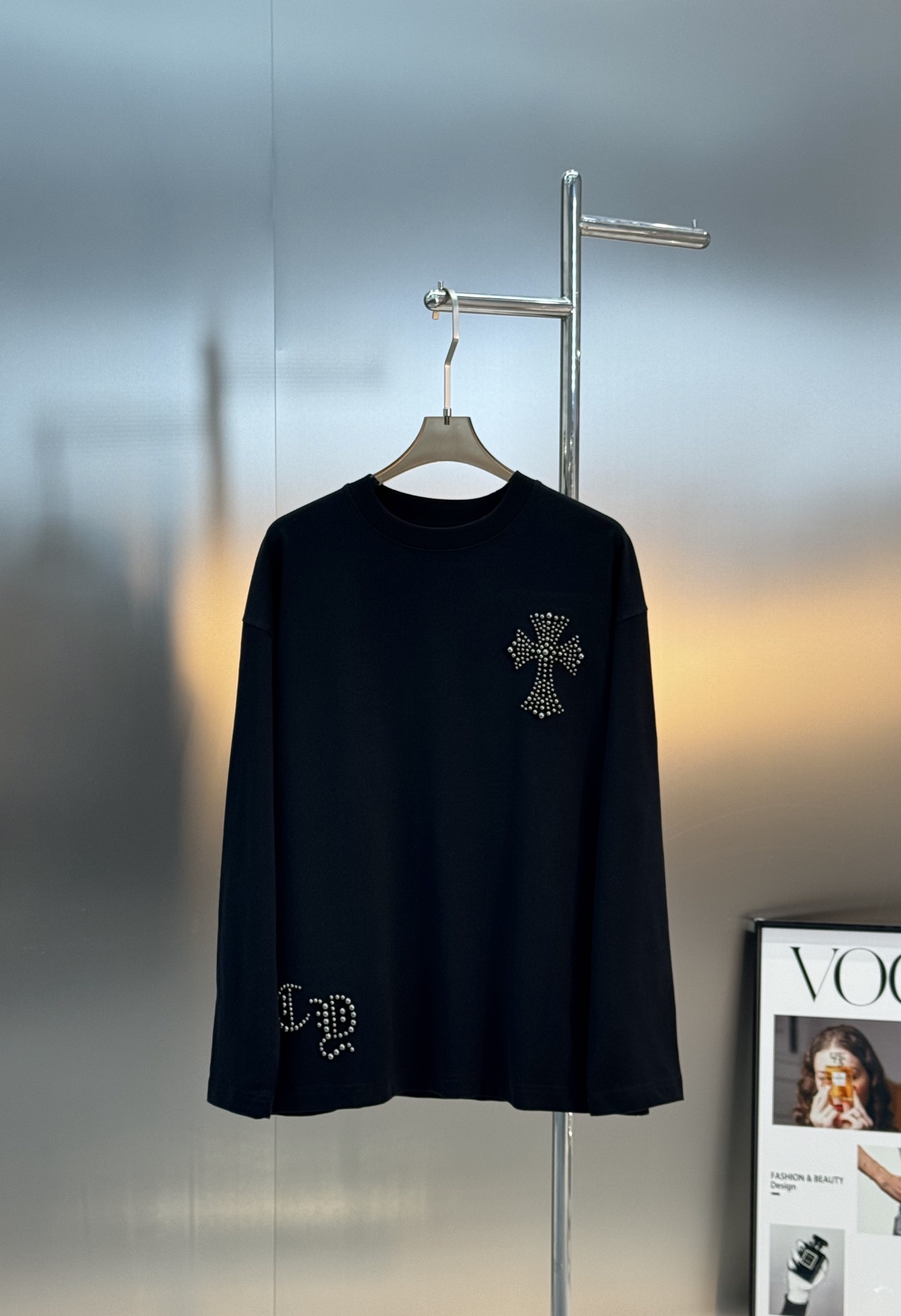 Chrome Hearts克罗心 25s新款T恤.男女同款～克罗心图形标识个性设计.超重工质感立体工艺展