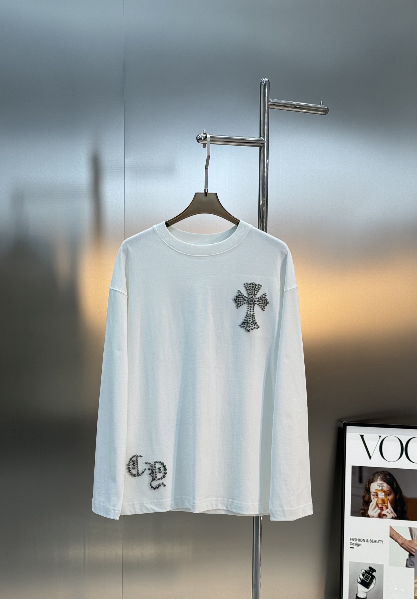 Chrome Hearts克罗心 25s新款T恤.男女同款～克罗心图形标识个性设计.超重工质感立体工艺展