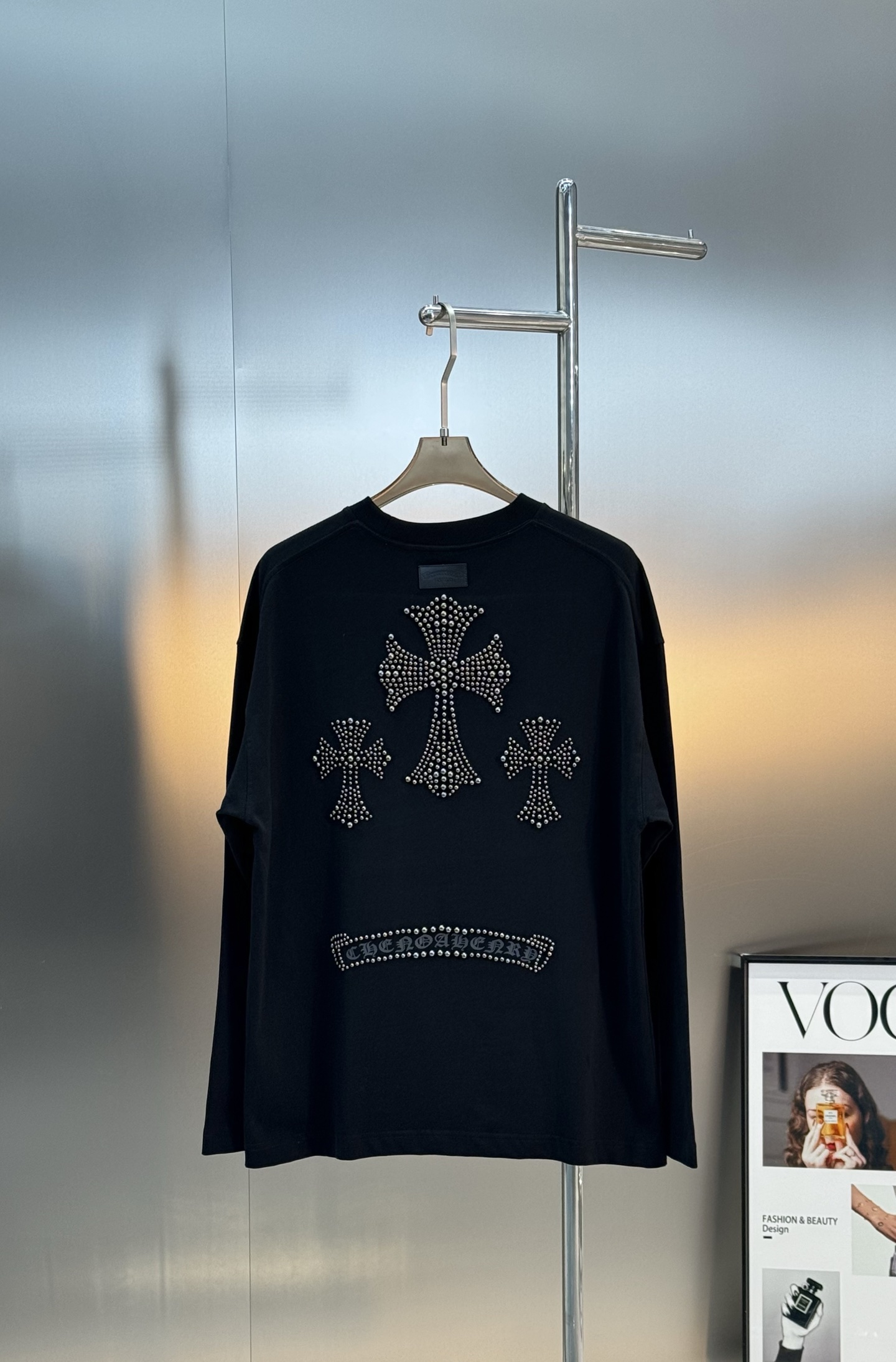 Chrome Hearts克罗心 25s新款T恤.男女同款～克罗心图形标识个性设计.超重工质感立体工艺展