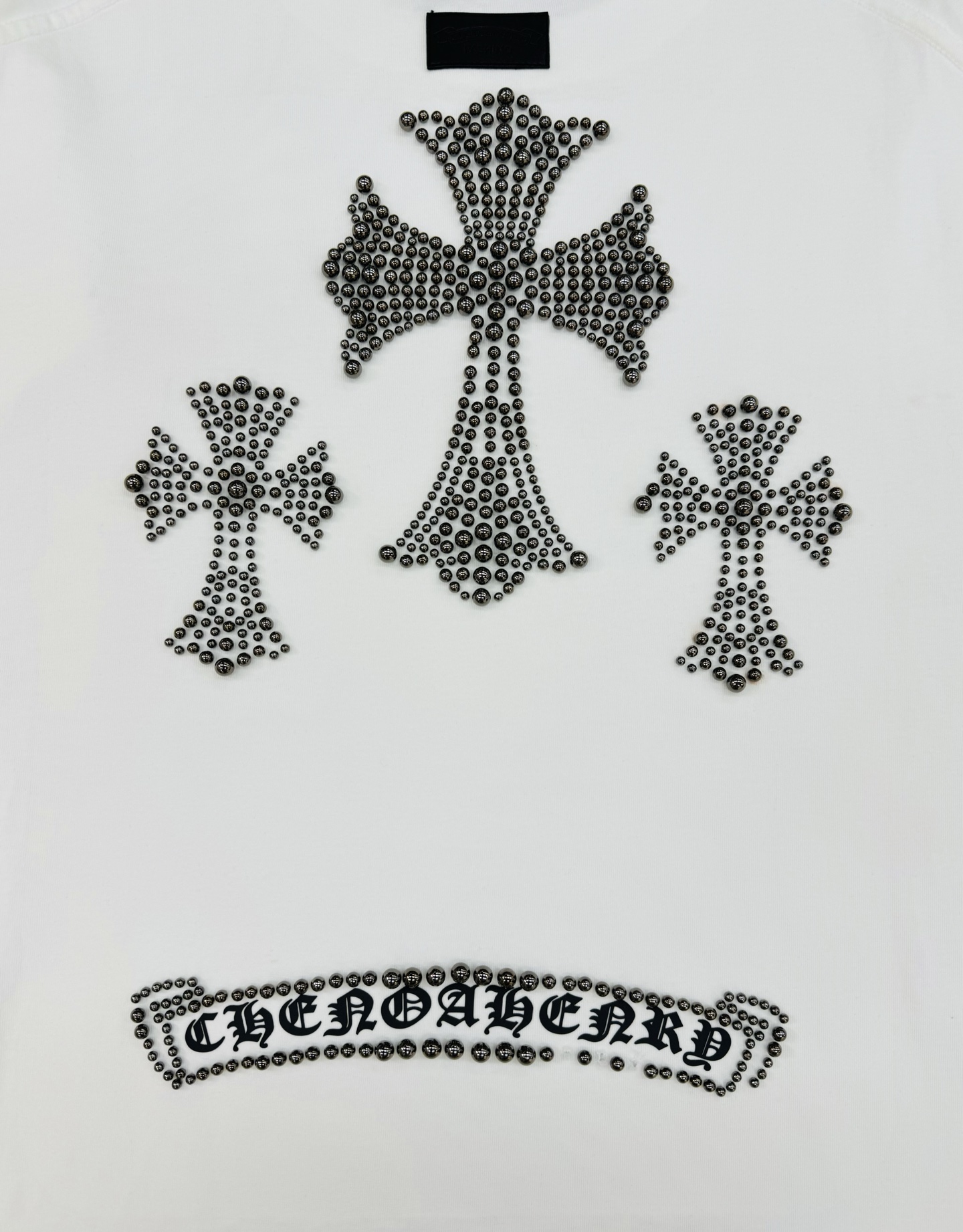 Chrome Hearts克罗心 25s新款T恤.男女同款～克罗心图形标识个性设计.超重工质感立体工艺展