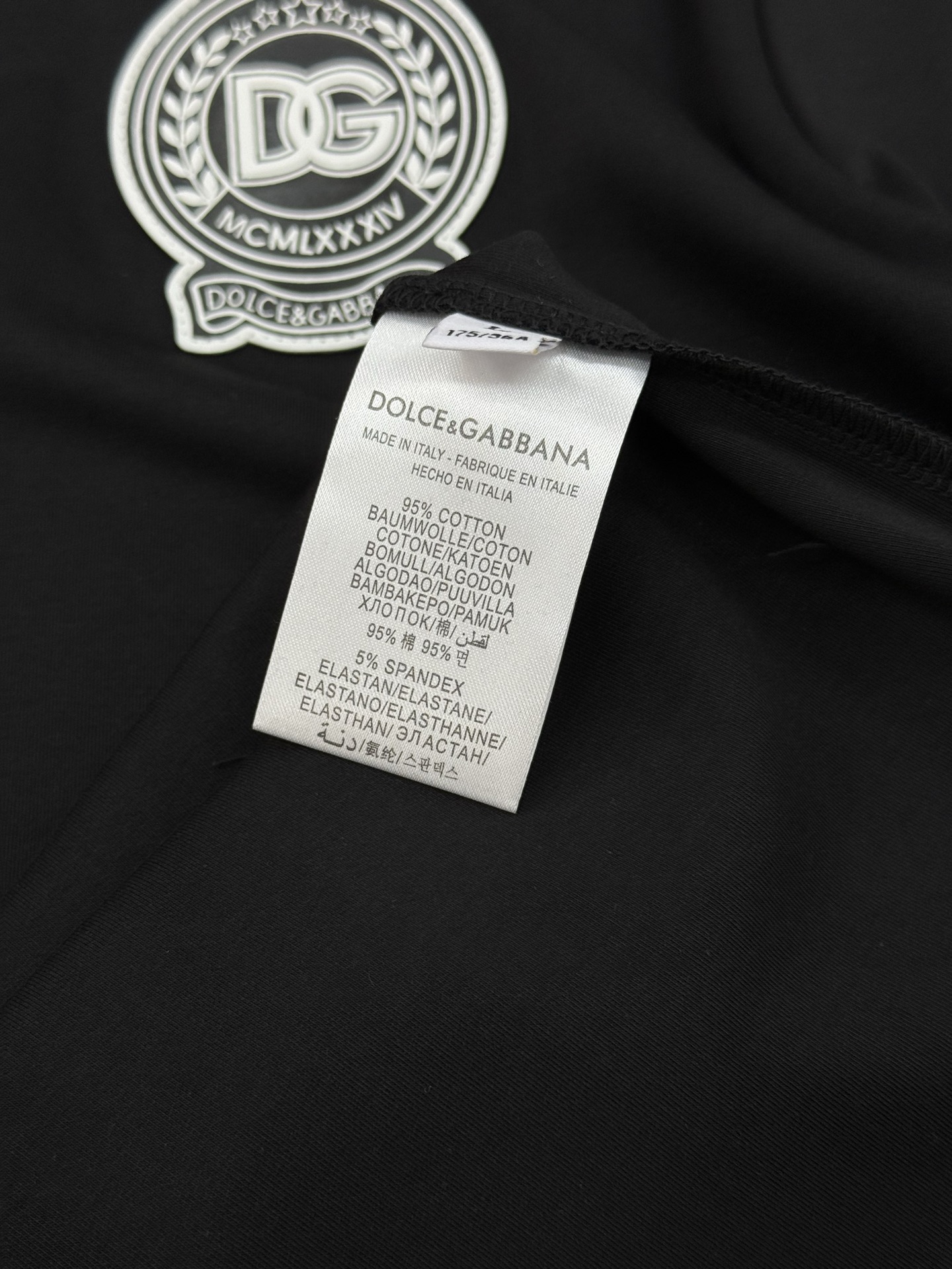 D&G*杜嘉班-纳25s男士莫代尔圆领短袖.经典推荐！优选300g莫代尔棉.婴儿的触碰感觉，入手必定回购