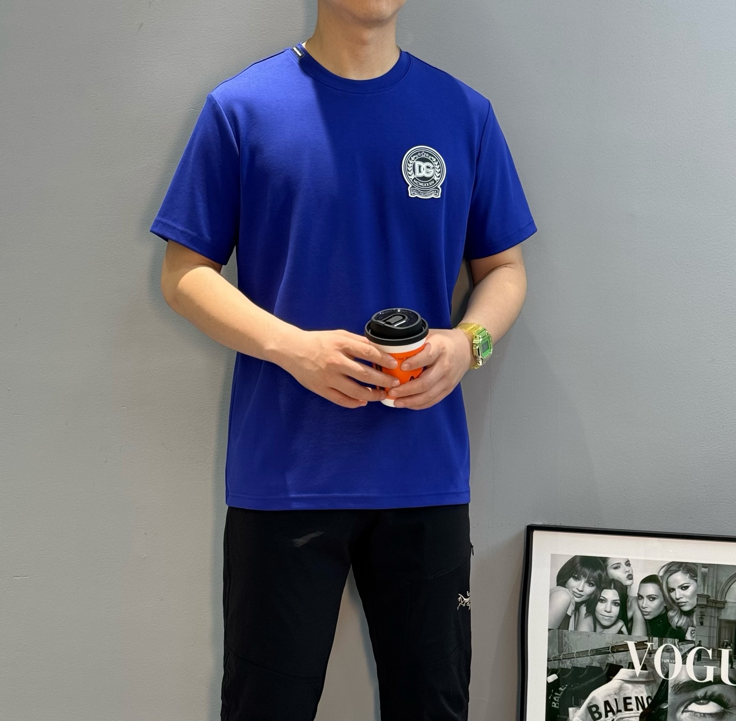 D&G*杜嘉班-纳25s男士莫代尔圆领短袖.经典推荐！优选300g莫代尔棉.婴儿的触碰感觉，入手必定回购