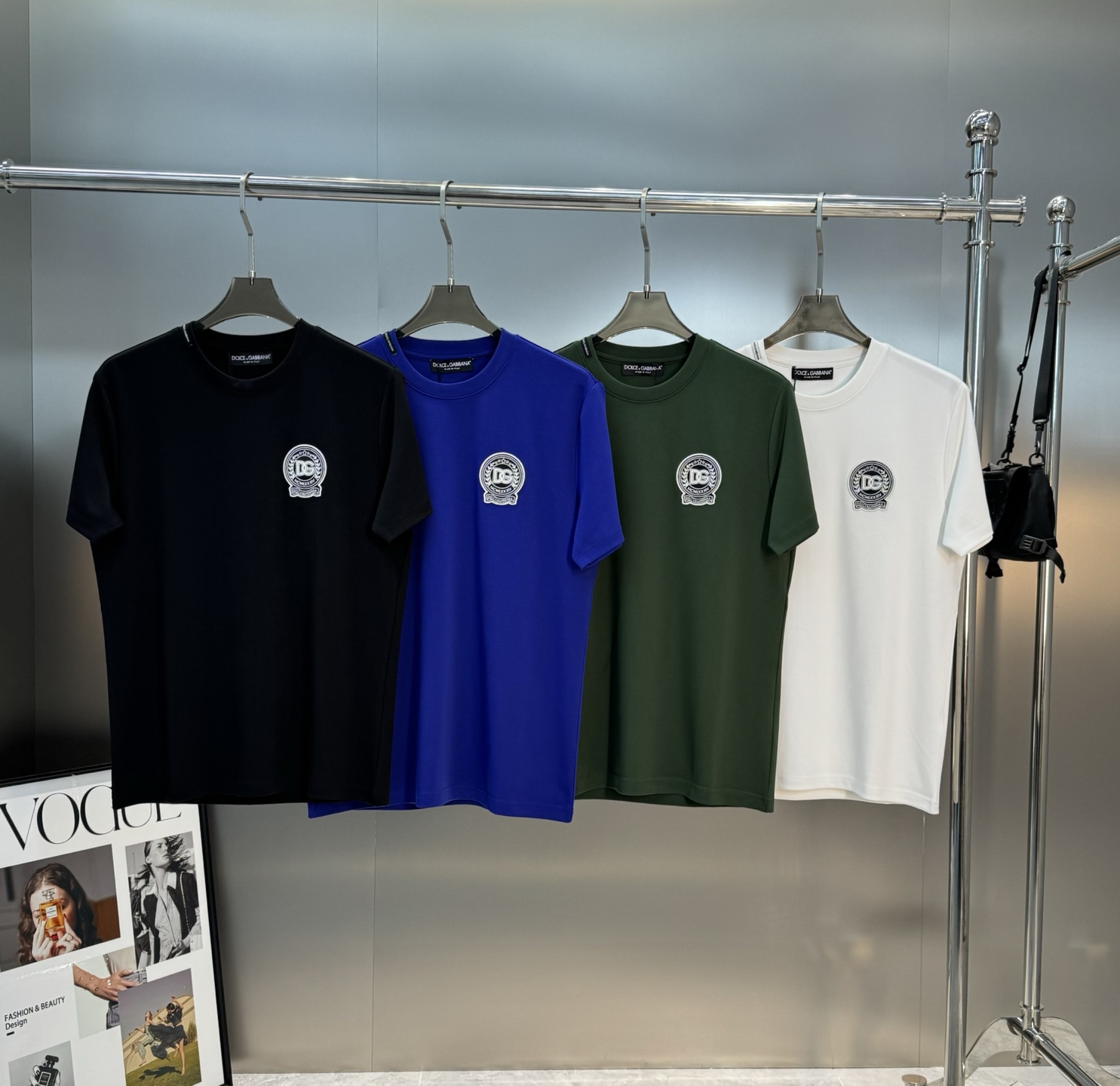 D&G*杜嘉班-纳25s男士莫代尔圆领短袖.经典推荐！优选300g莫代尔棉.婴儿的触碰感觉，入手必定回购