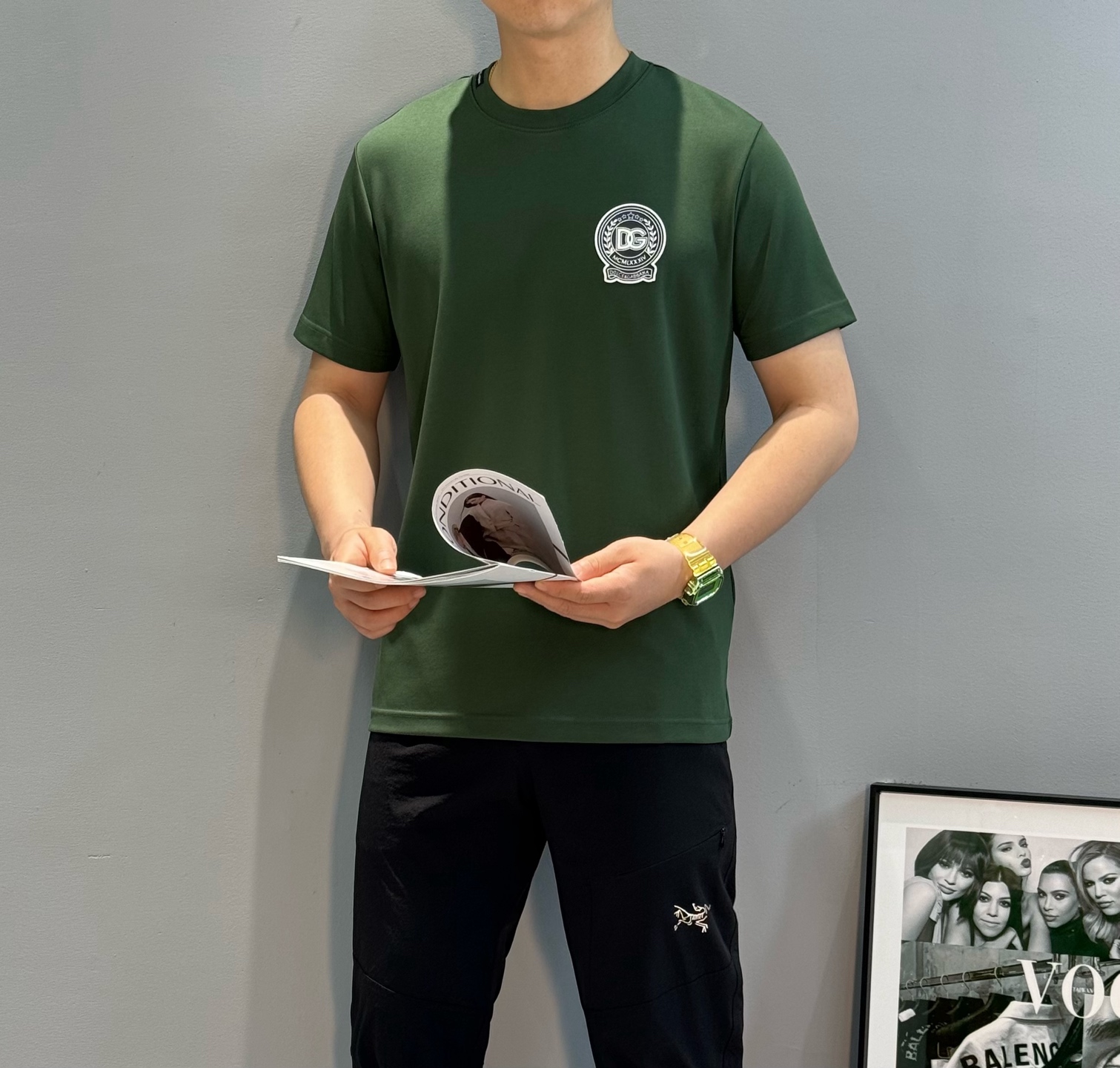 D&G*杜嘉班-纳25s男士莫代尔圆领短袖.经典推荐！优选300g莫代尔棉.婴儿的触碰感觉，入手必定回购