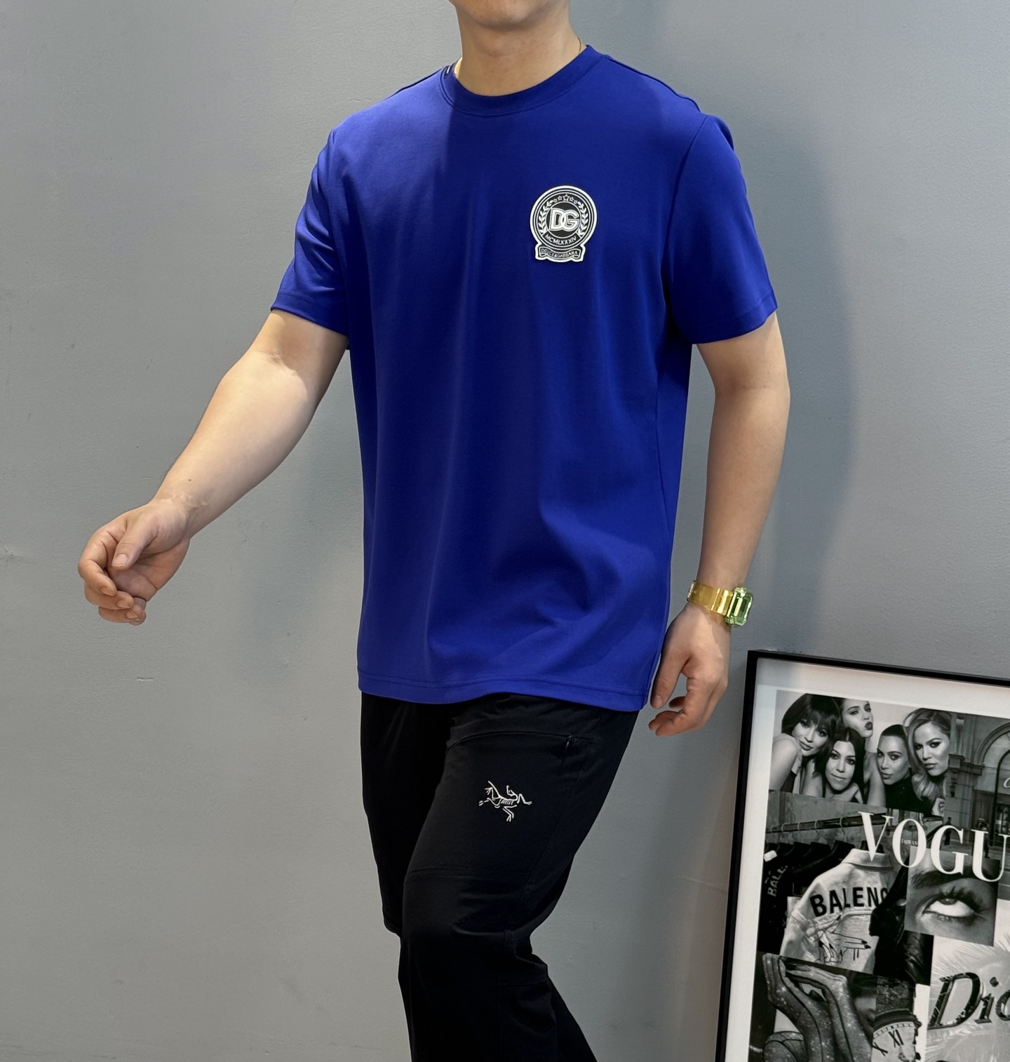 D&G*杜嘉班-纳25s男士莫代尔圆领短袖.经典推荐！优选300g莫代尔棉.婴儿的触碰感觉，入手必定回购