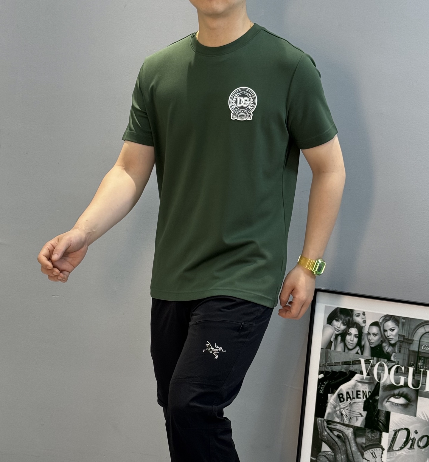 D&G*杜嘉班-纳25s男士莫代尔圆领短袖.经典推荐！优选300g莫代尔棉.婴儿的触碰感觉，入手必定回购