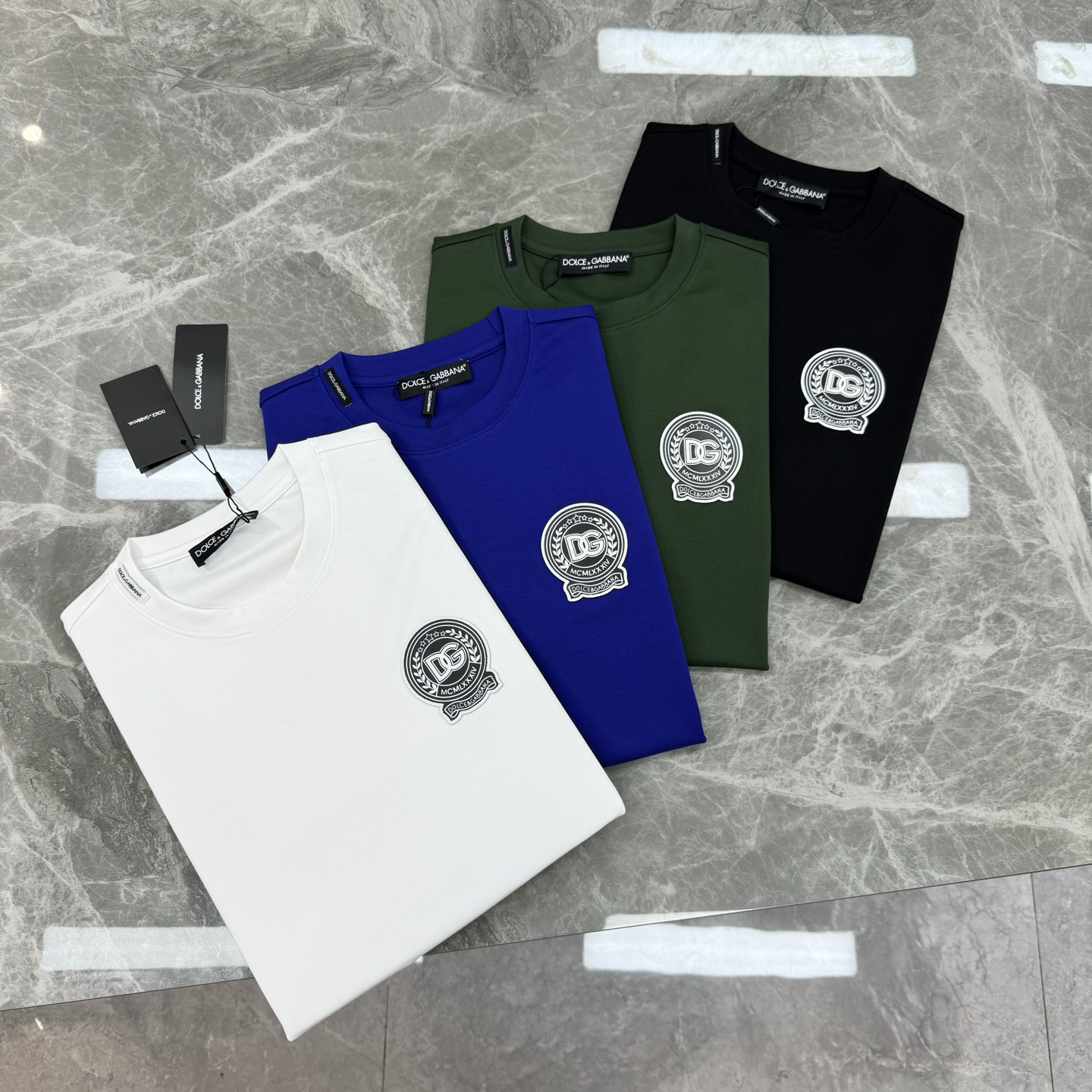 D&G*杜嘉班-纳25s男士莫代尔圆领短袖.经典推荐！优选300g莫代尔棉.婴儿的触碰感觉，入手必定回购