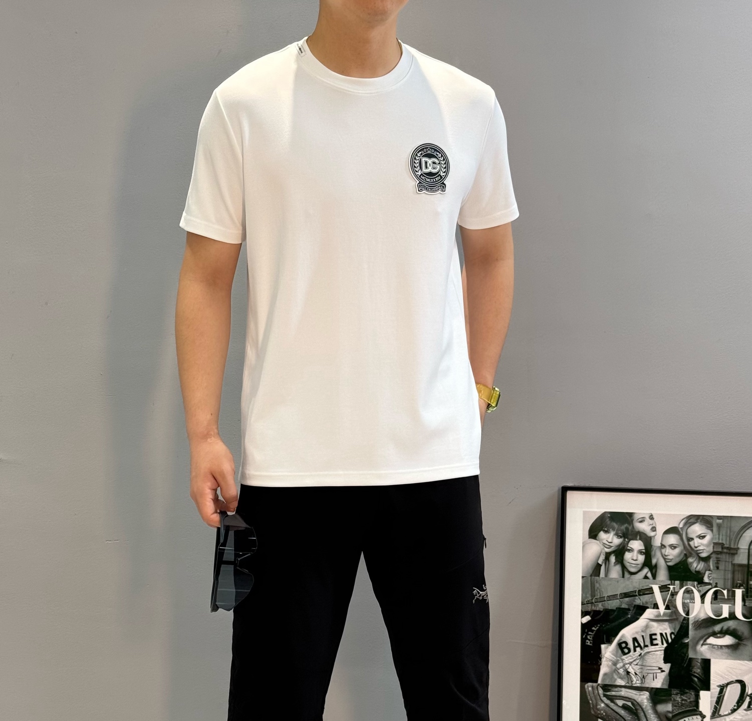 D&G*杜嘉班-纳25s男士莫代尔圆领短袖.经典推荐！优选300g莫代尔棉.婴儿的触碰感觉，入手必定回购