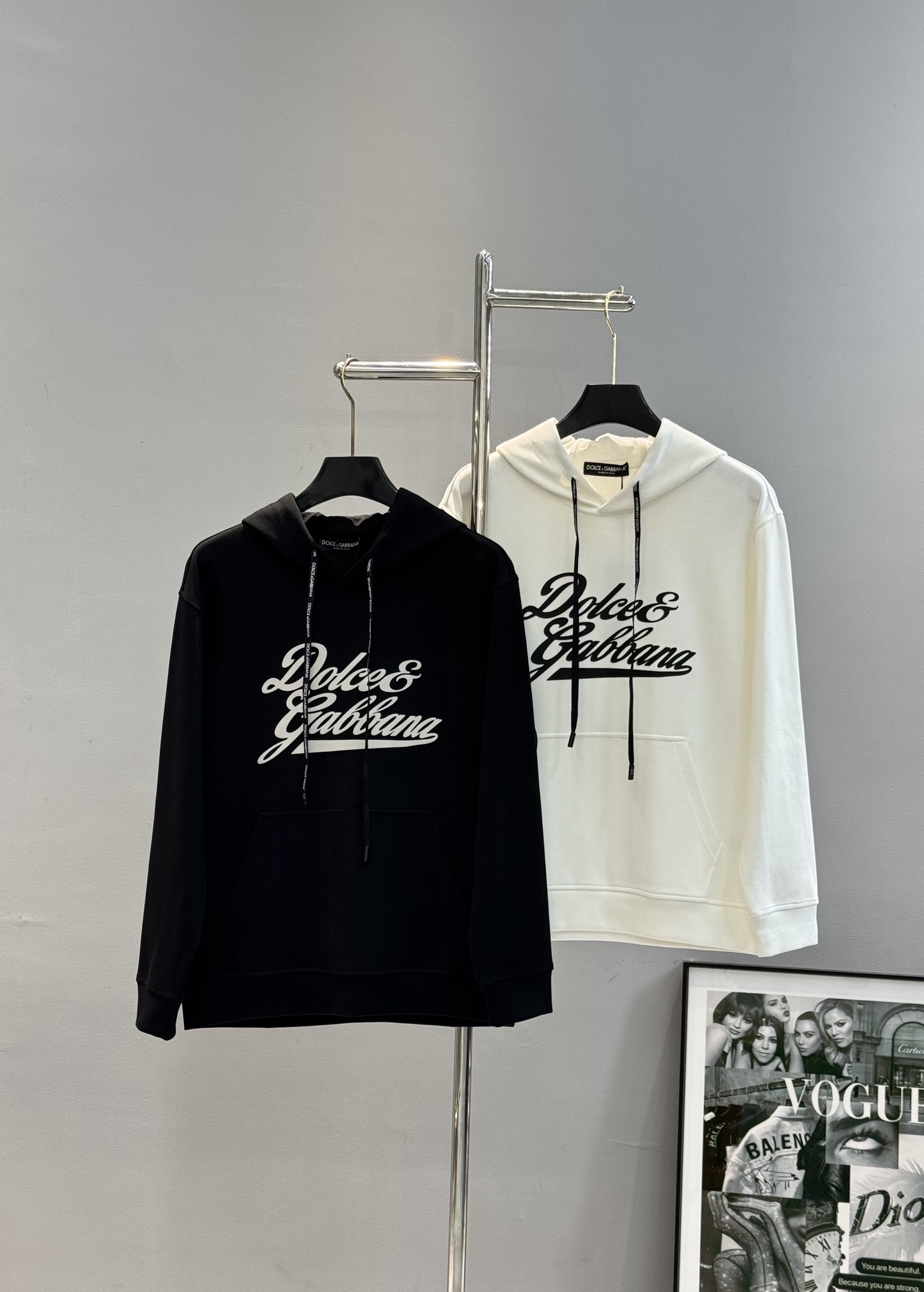 Dolce & Gabbana杜嘉班纳新品连帽卫衣.定制专属380g天丝面料，定制原版工艺螺纹，袖子.胸