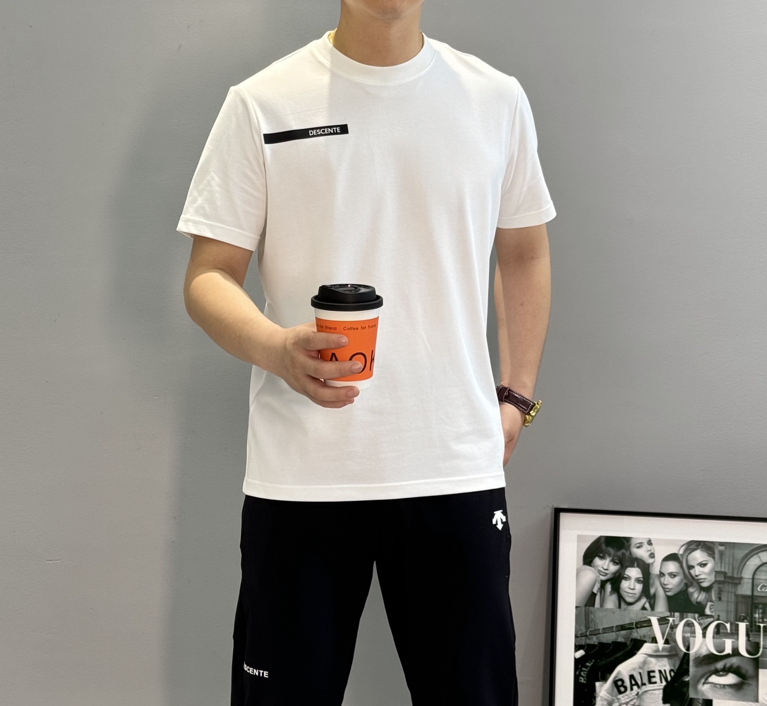 DESCENT*迪桑-特25s新品T恤.纯色系推荐！胸口经典标识.袖口定制原版硅胶立体设计.简单高级.面