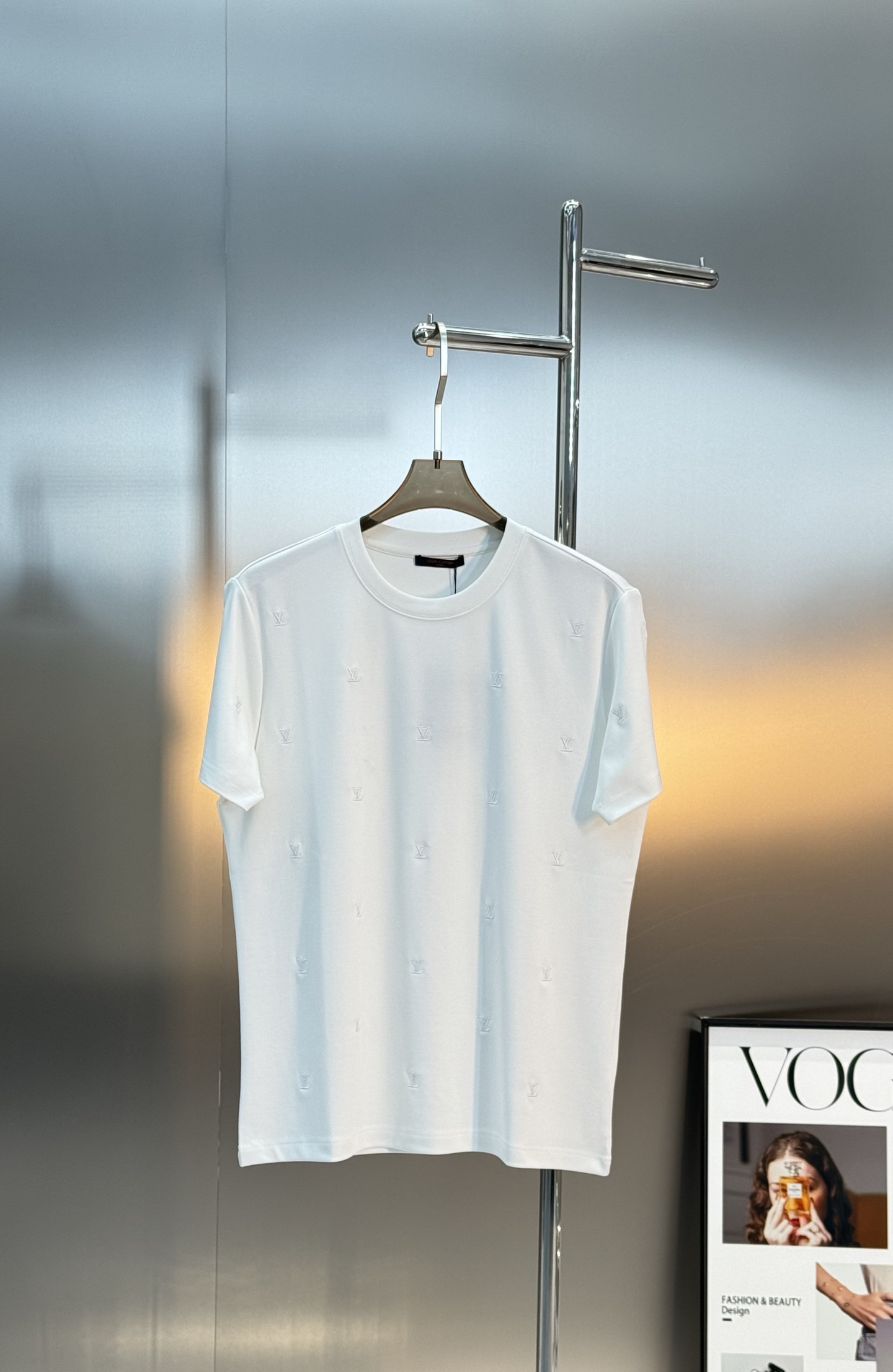 驴牌*25s新款莫代尔短袖T恤.满身重工3D字母绣花.本色绣花简单高级！高克重300g莫代尔棉.胸口老花