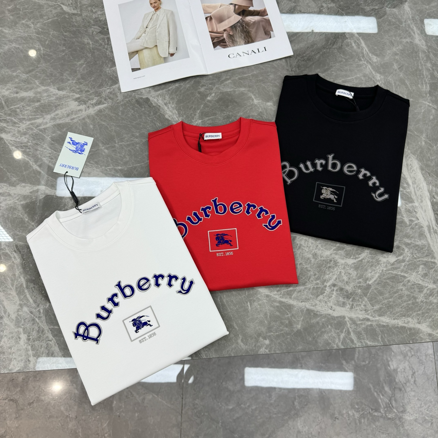 BBR*巴宝莉25s新款莫代尔T恤.焕新升级百搭基础款，贸易公司出品！！甄选优质有机300g莫代尔棉面料