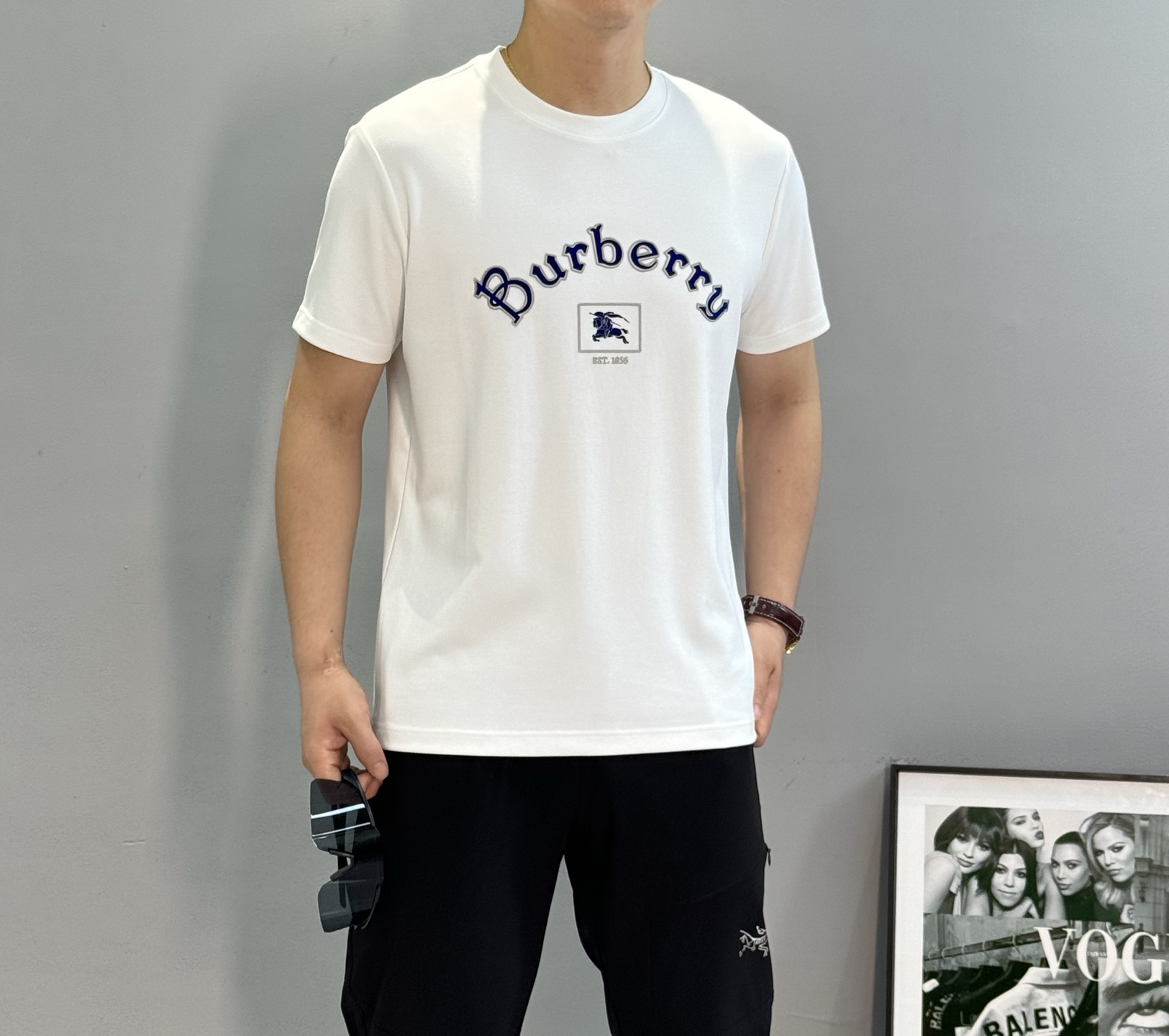 BBR*巴宝莉25s新款莫代尔T恤.焕新升级百搭基础款，贸易公司出品！！甄选优质有机300g莫代尔棉面料