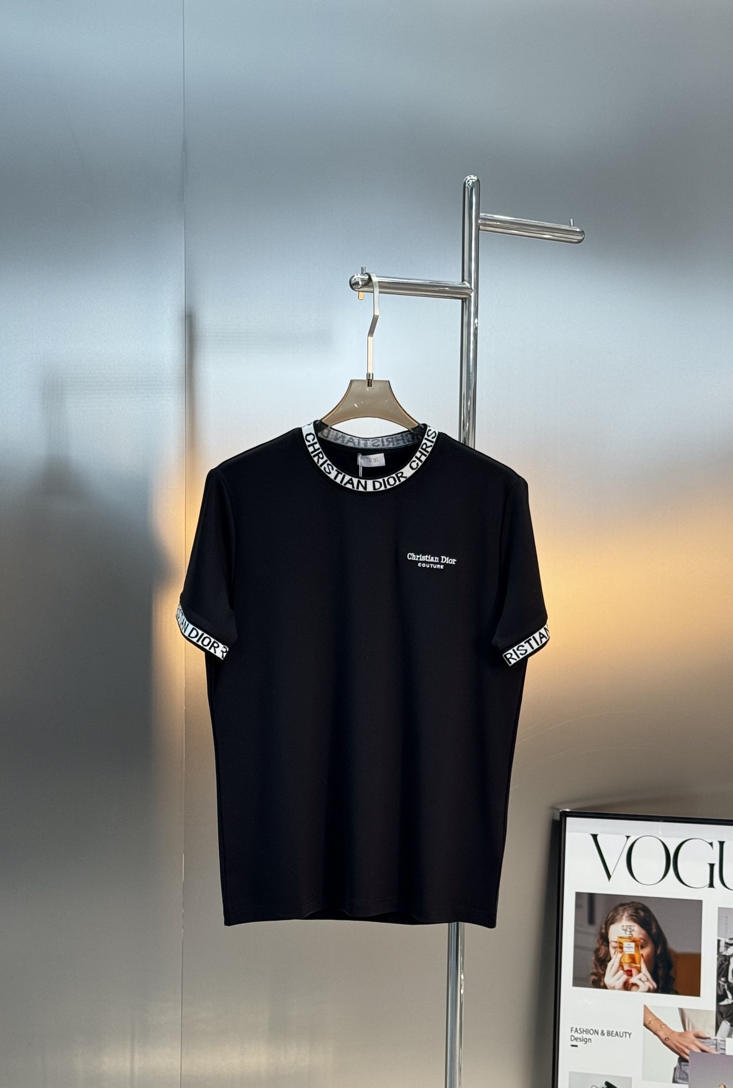 迪奥（Christian Dior） 25s男士莫代尔圆领短袖.原单推荐！优选300g莫代尔棉.婴儿的触