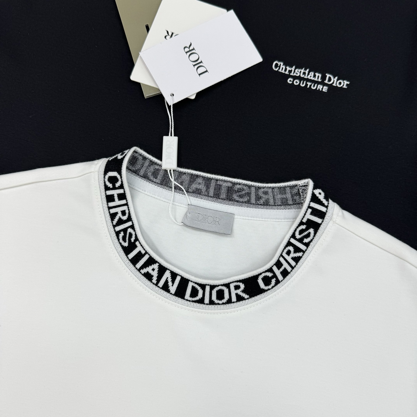 迪奥（Christian Dior） 25s男士莫代尔圆领短袖.原单推荐！优选300g莫代尔棉.婴儿的触