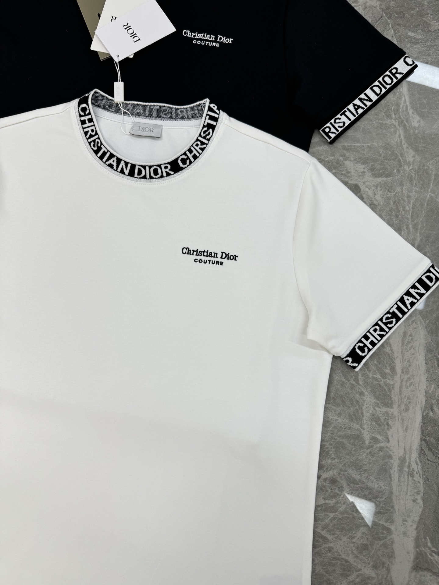 迪奥（Christian Dior） 25s男士莫代尔圆领短袖.原单推荐！优选300g莫代尔棉.婴儿的触