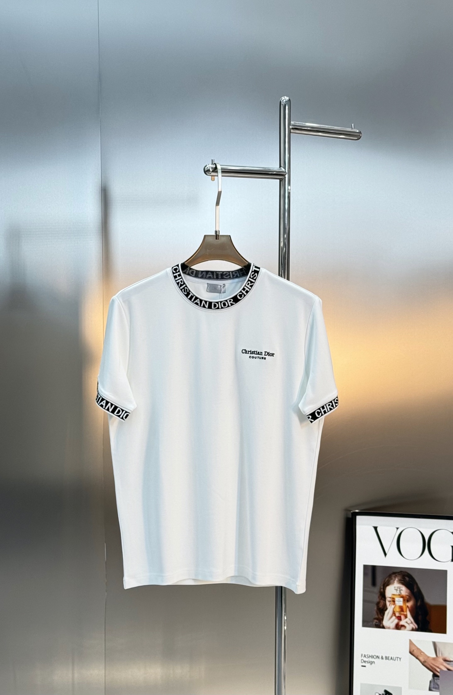 迪奥（Christian Dior） 25s男士莫代尔圆领短袖.原单推荐！优选300g莫代尔棉.婴儿的触