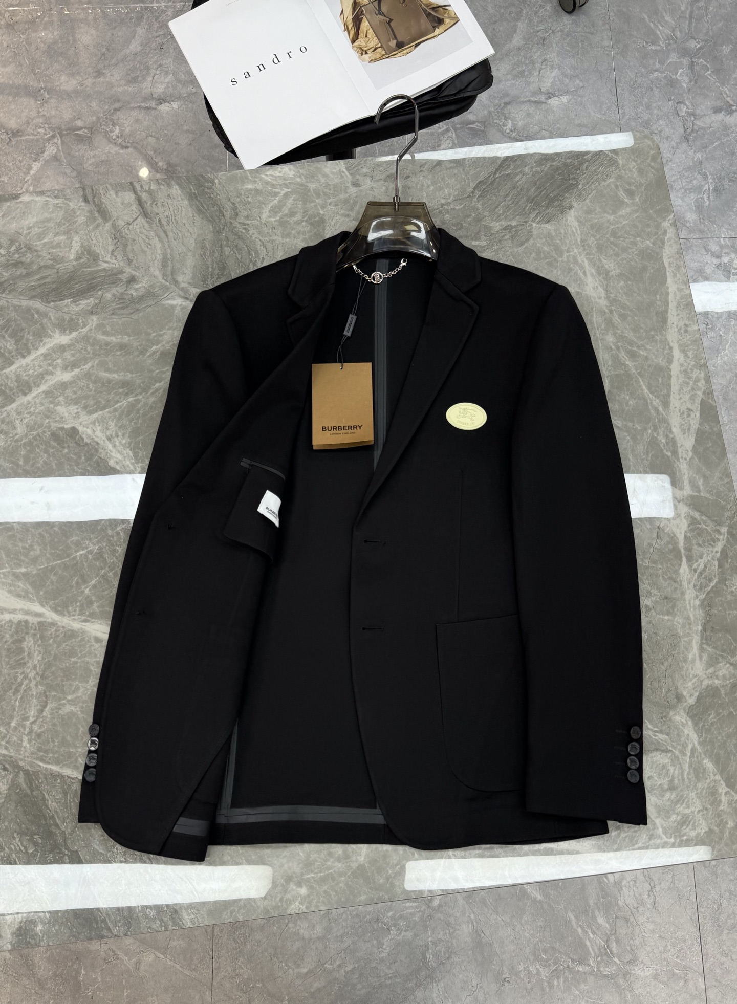 BBR*巴宝莉25s新款西服外套👨🏻外贸公司订单！胸口B家经典战马标识.低调奢华！订制进口原版锦棉罗马面