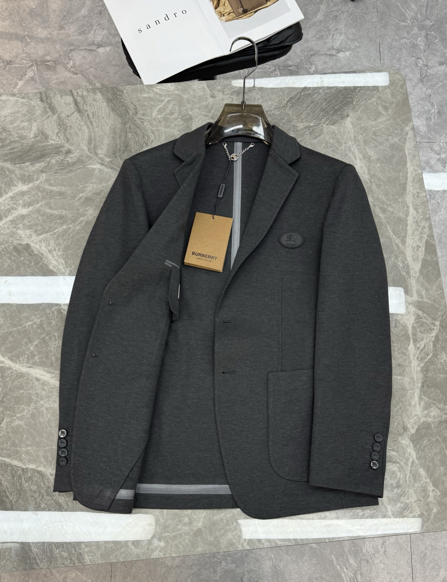 BBR*巴宝莉25s新款西服外套👨🏻外贸公司订单！胸口B家经典战马标识.低调奢华！订制进口原版锦棉罗马面