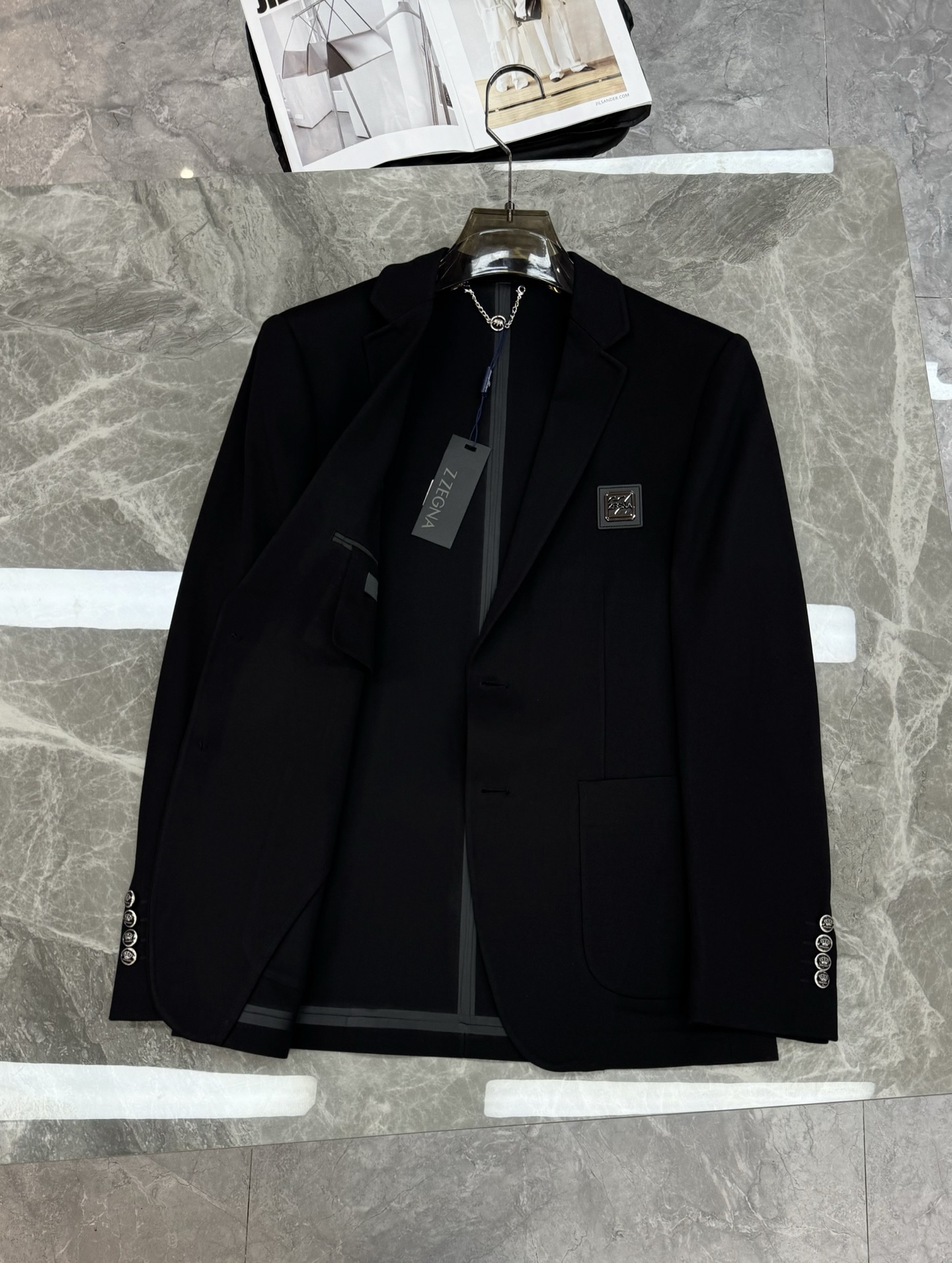 Zegna*杰尼亚*25s新款西服外套👨🏻外贸公司订单！基础款推荐！简单高级.精致品牌原版订制皮牌.进口
