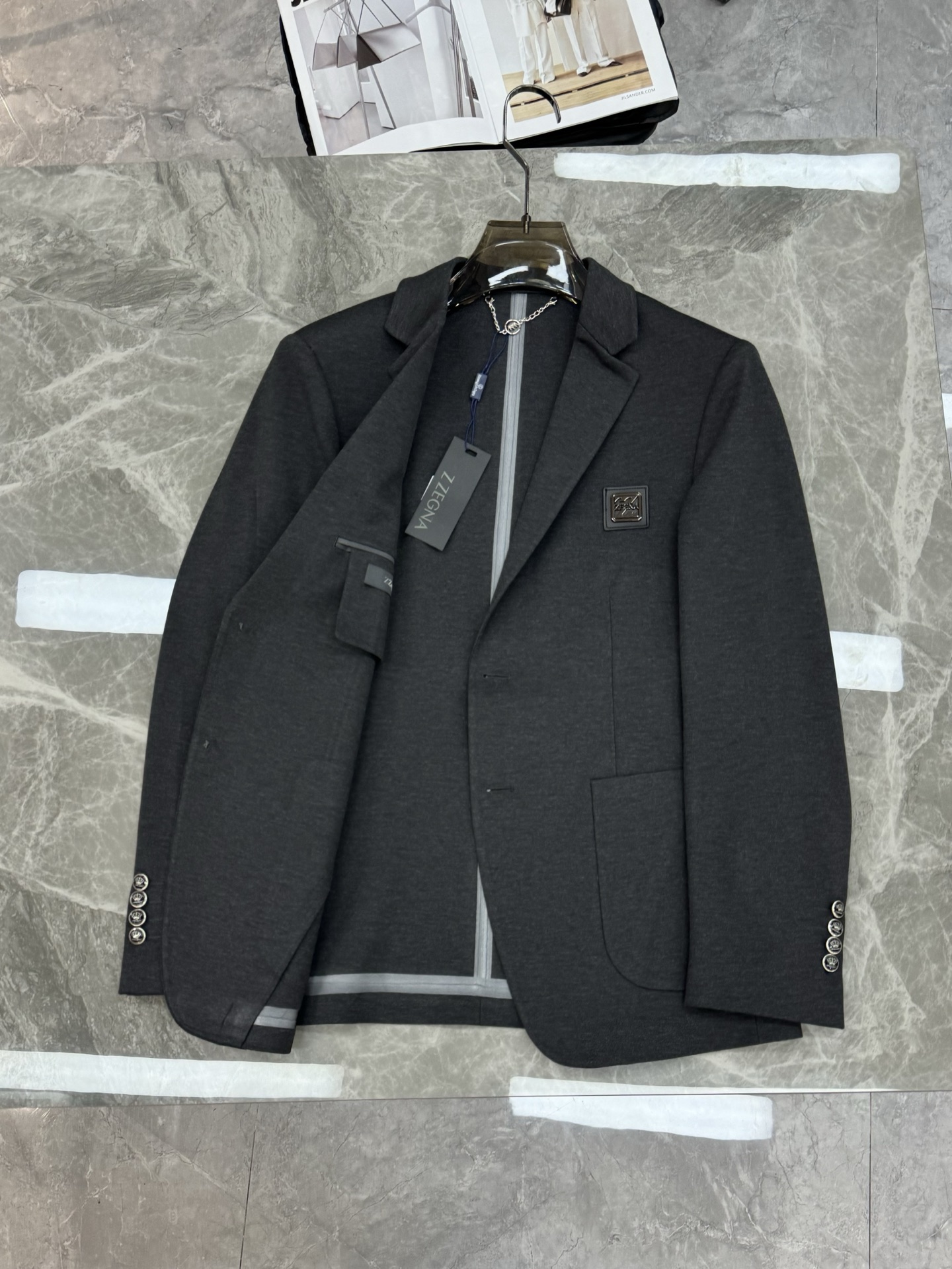 Zegna*杰尼亚*25s新款西服外套👨🏻外贸公司订单！基础款推荐！简单高级.精致品牌原版订制皮牌.进口