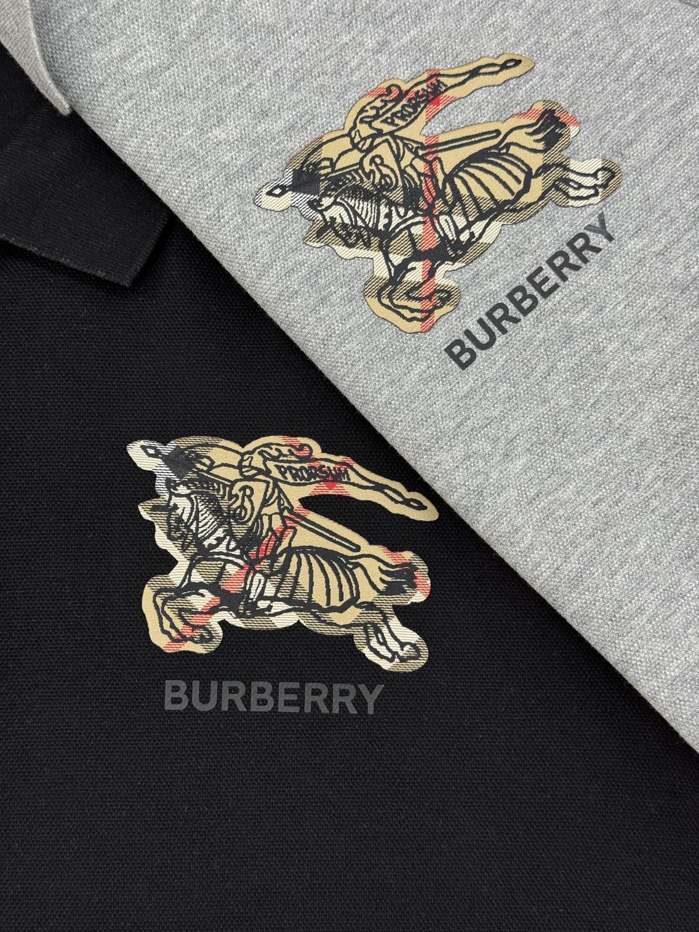 BBR巴宝莉25s秋季男士长袖翻领Polo.胸前经典徽标.经典格子战马标识尽显高级感！！！标签化的东西不