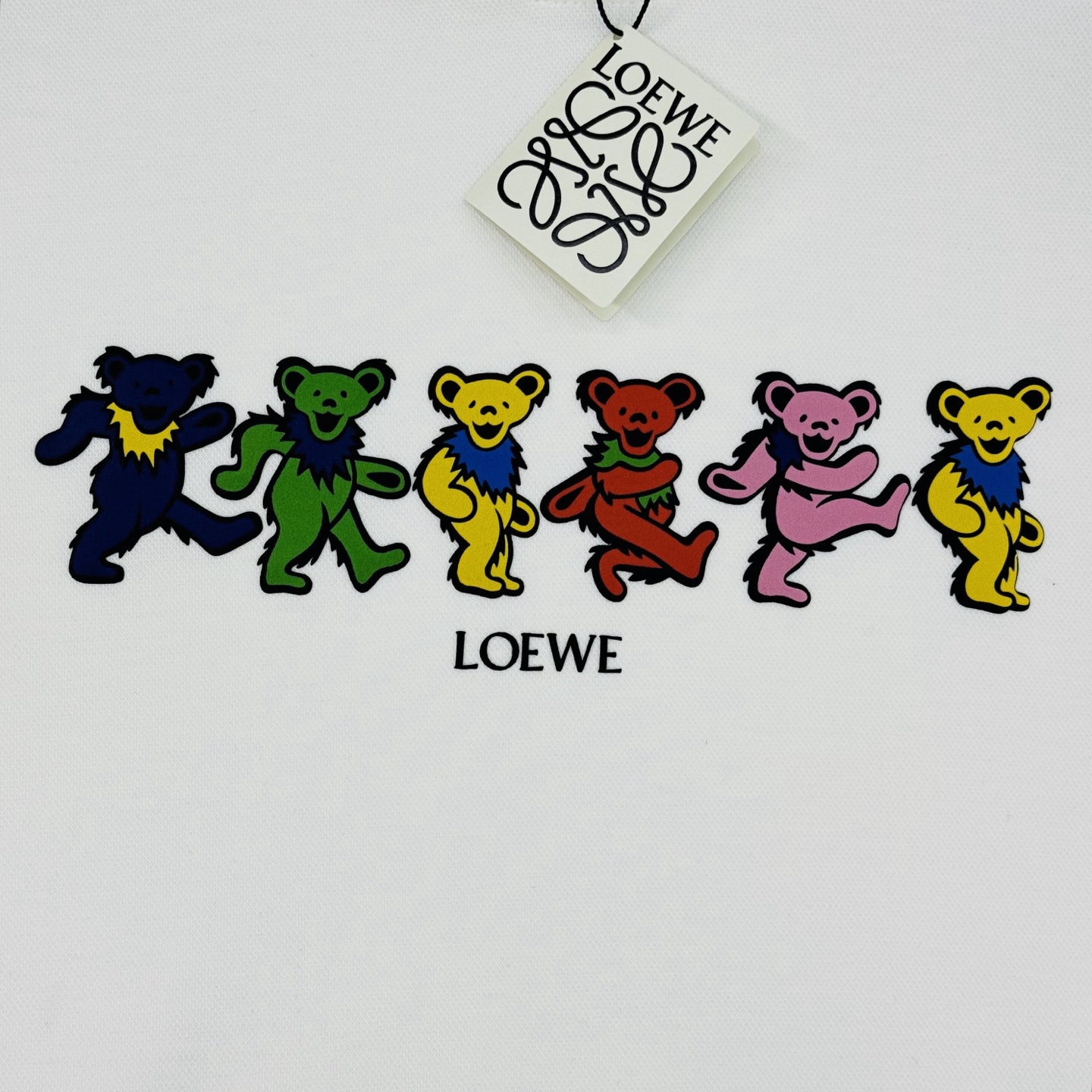 Loew*e 罗意-威25s新款潮牌T恤.男女同款！最新花型小熊造型设计.非常减龄！os版型不挑人，搭配